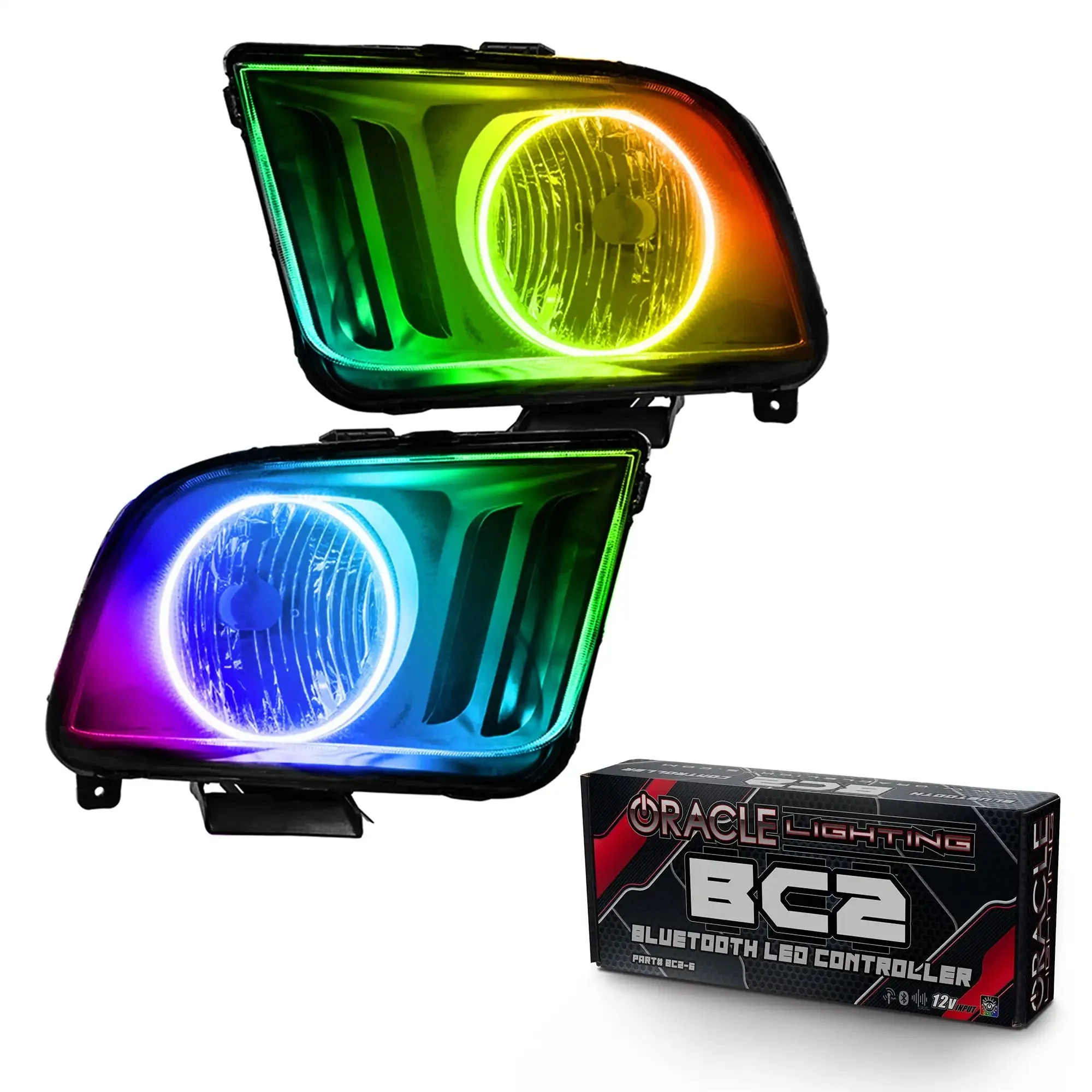 ORACLE Lighting 2005-2009 Ford Mustang  Pre-Assembled Headlights - Black - Image 11