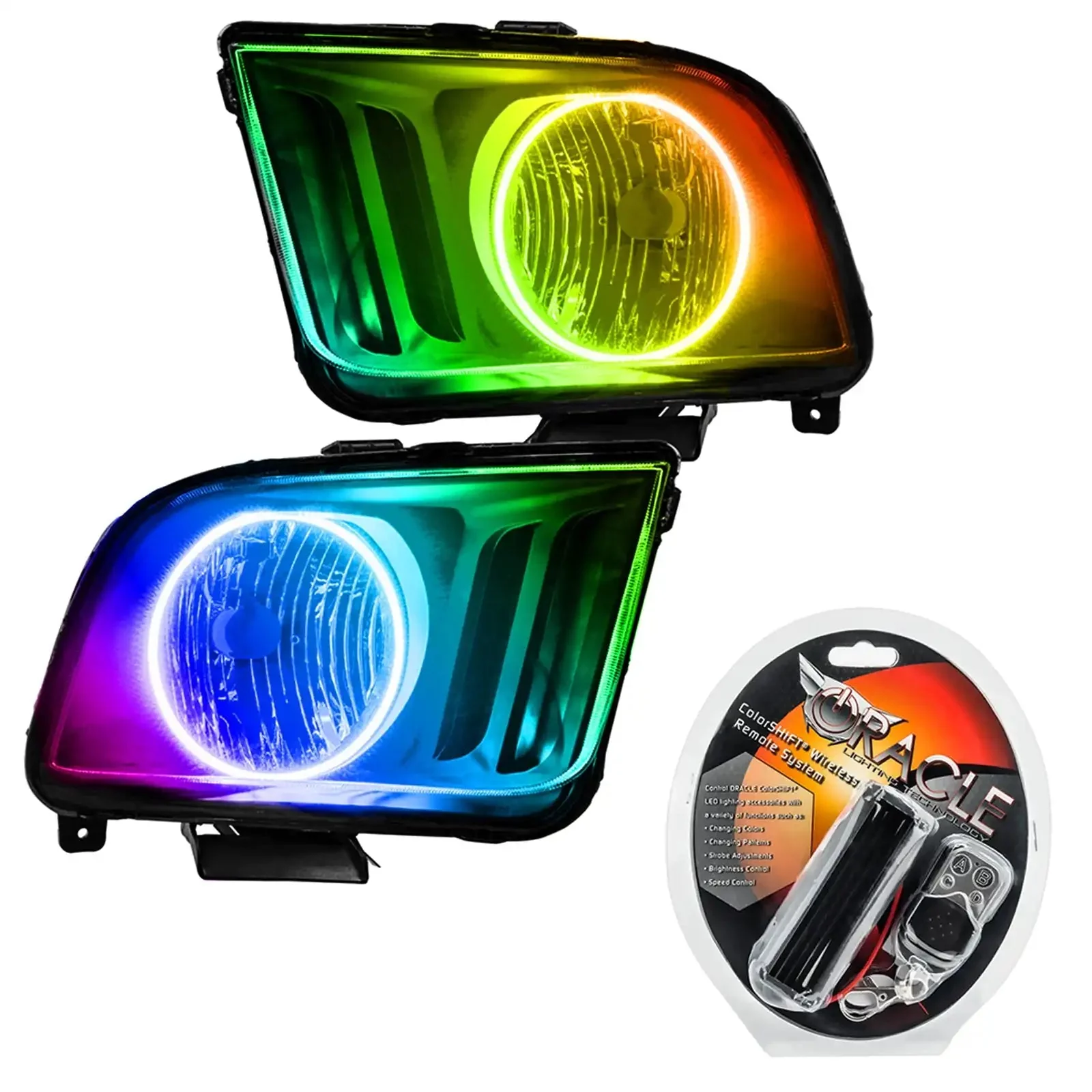 ORACLE Lighting 2005-2009 Ford Mustang  Pre-Assembled Headlights - Black - Image 9