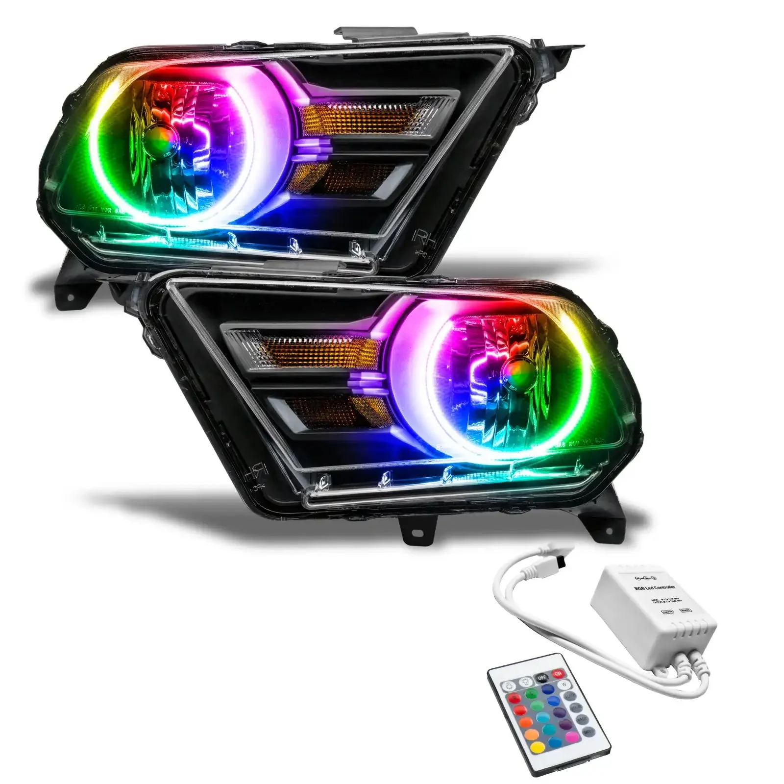 ORACLE Lighting 2010-2014 Ford Mustang Pre-Assembled Headlights (Non-HID) - Image 11