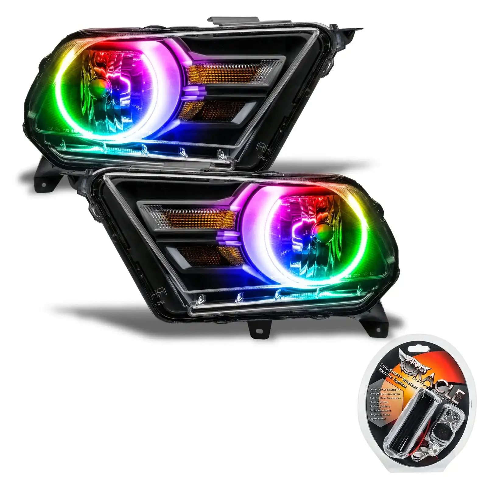 ORACLE Lighting 2010-2014 Ford Mustang Pre-Assembled Headlights (Non-HID) - Image 12