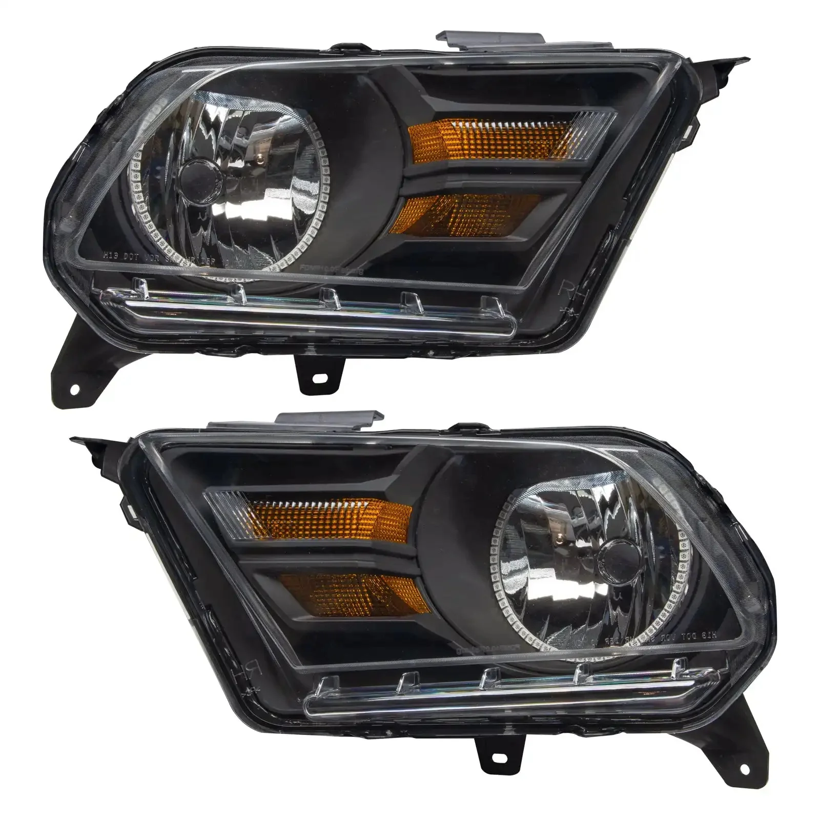 ORACLE Lighting 2010-2014 Ford Mustang Pre-Assembled Headlights (Non-HID) - Image 3