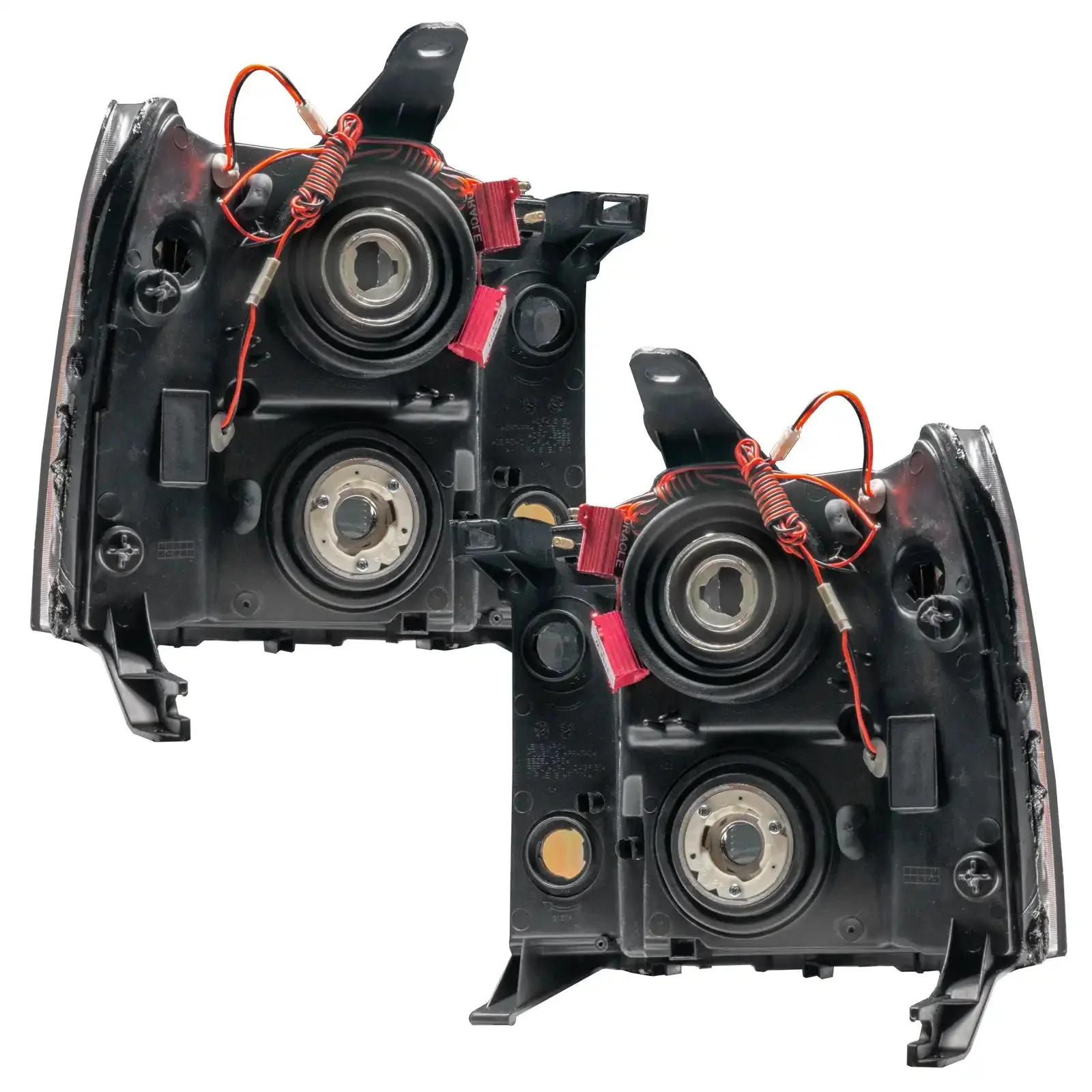 ORACLE Lighting 2007-2013 GMC Sierra Pre-Assembled Halo Headlights - (Square Ring Design) - Image 4