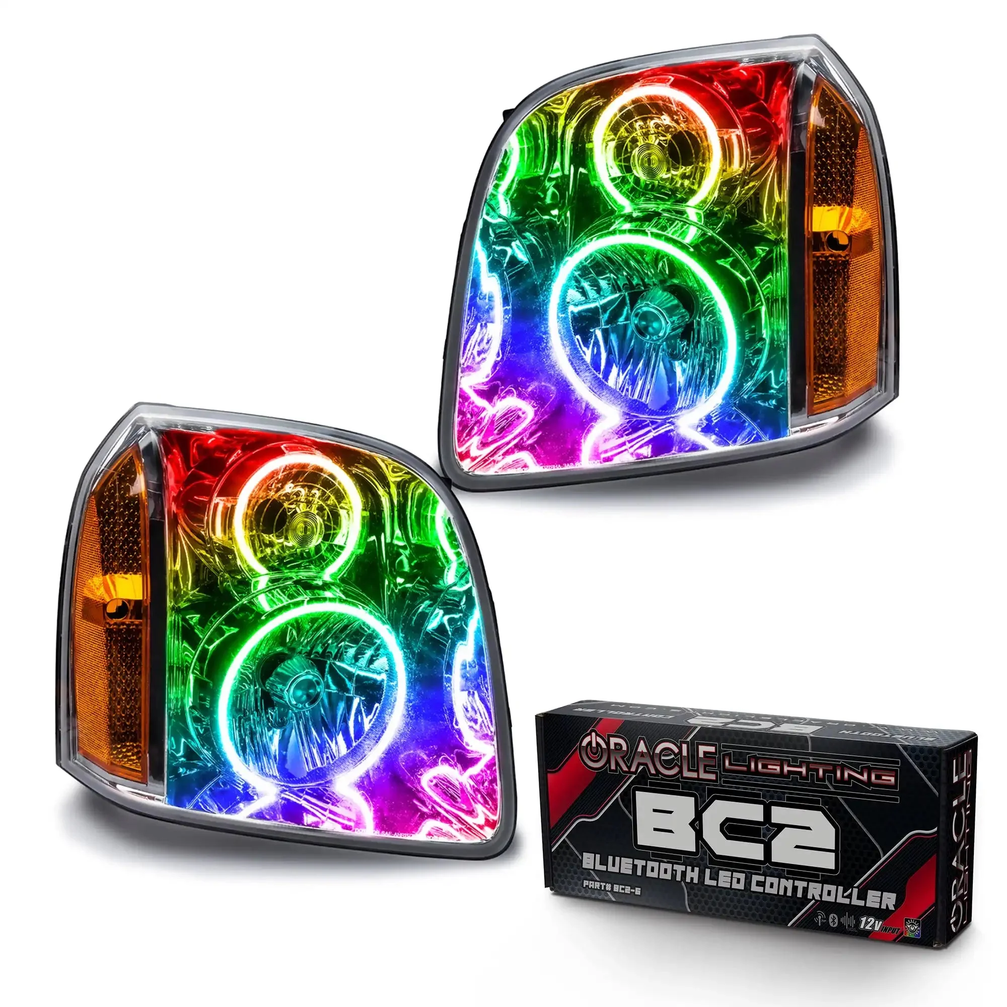 ORACLE Lighting 2007-2014 GMC Yukon Pre-Assembled Halo Headlights - Image 11