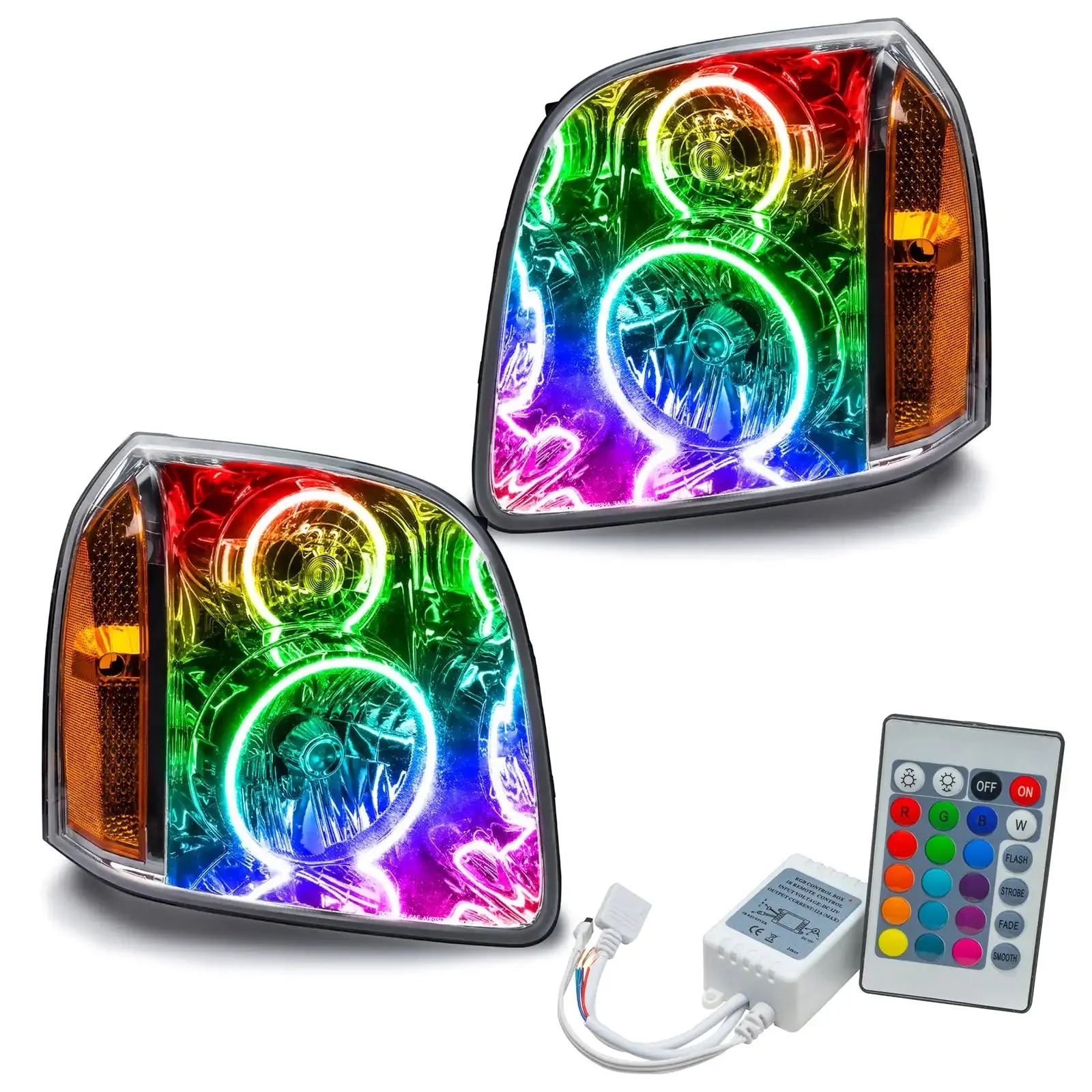 ORACLE Lighting 2007-2014 GMC Yukon Pre-Assembled Halo Headlights - Image 8