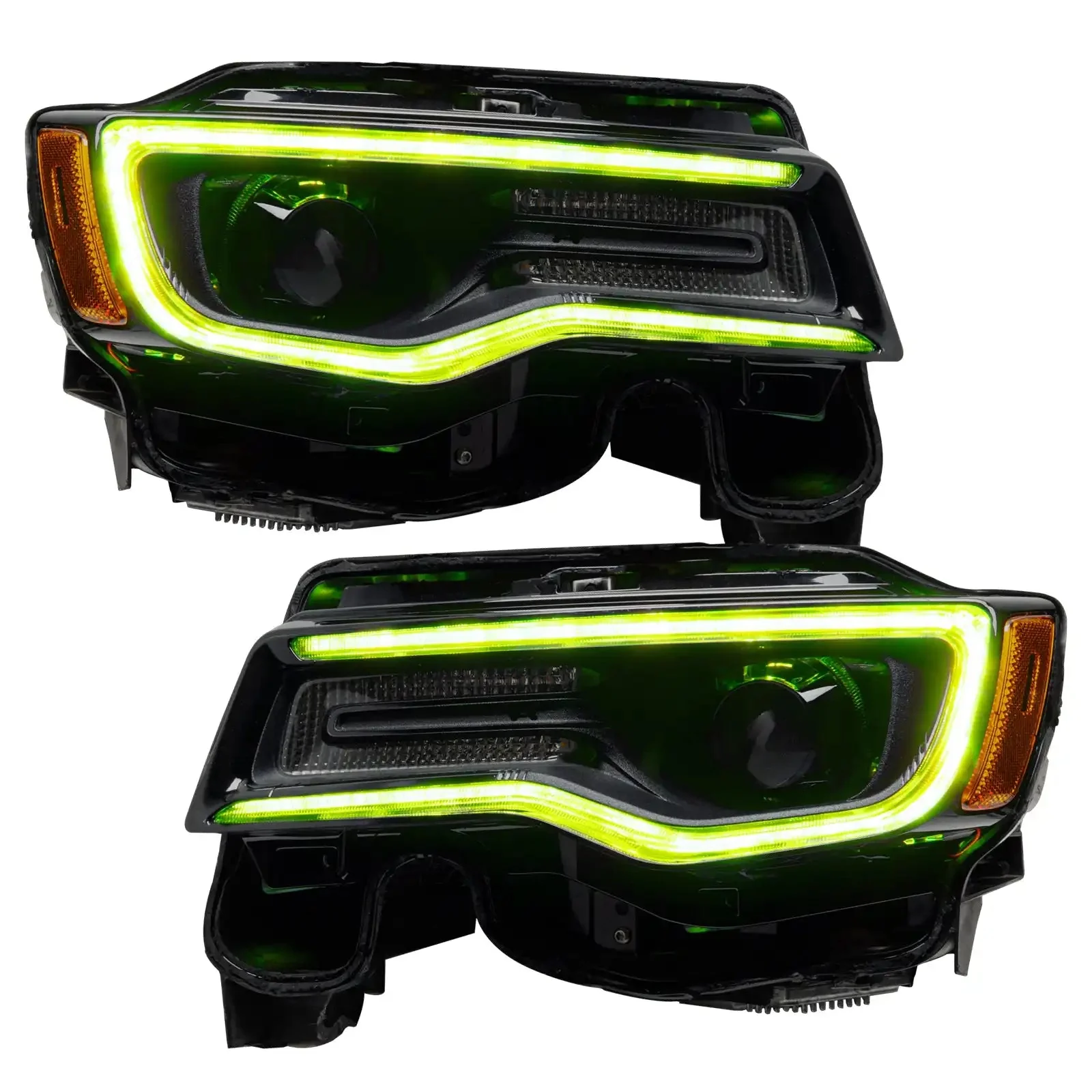 2014-2021 Jeep Grand Cherokee Dynamic ColorSHIFT Headlight DRL Upgrade Kit - Image 11