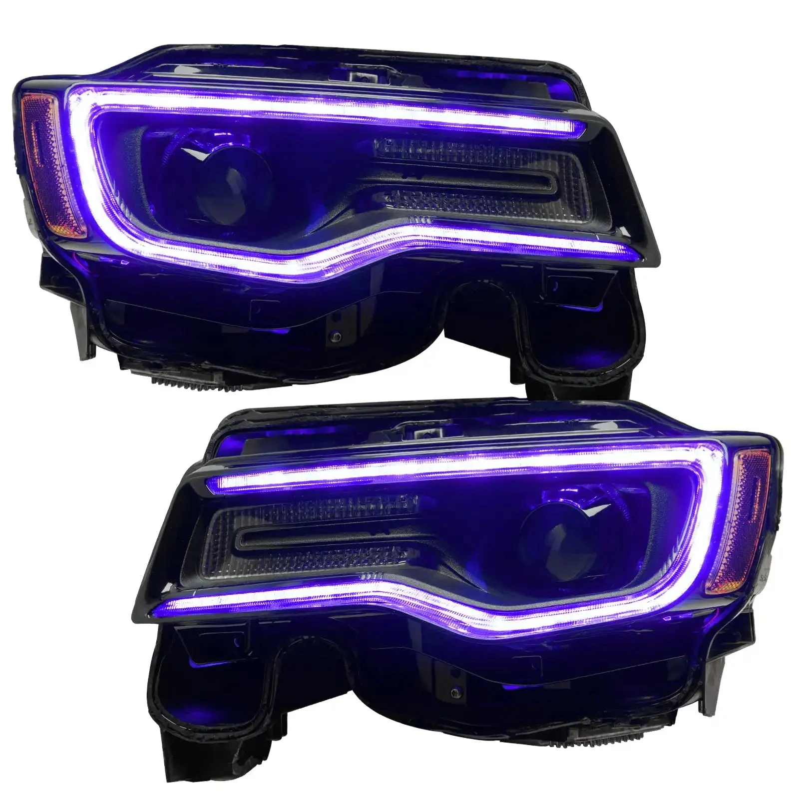 2014-2021 Jeep Grand Cherokee Dynamic ColorSHIFT Headlight DRL Upgrade Kit - Image 12