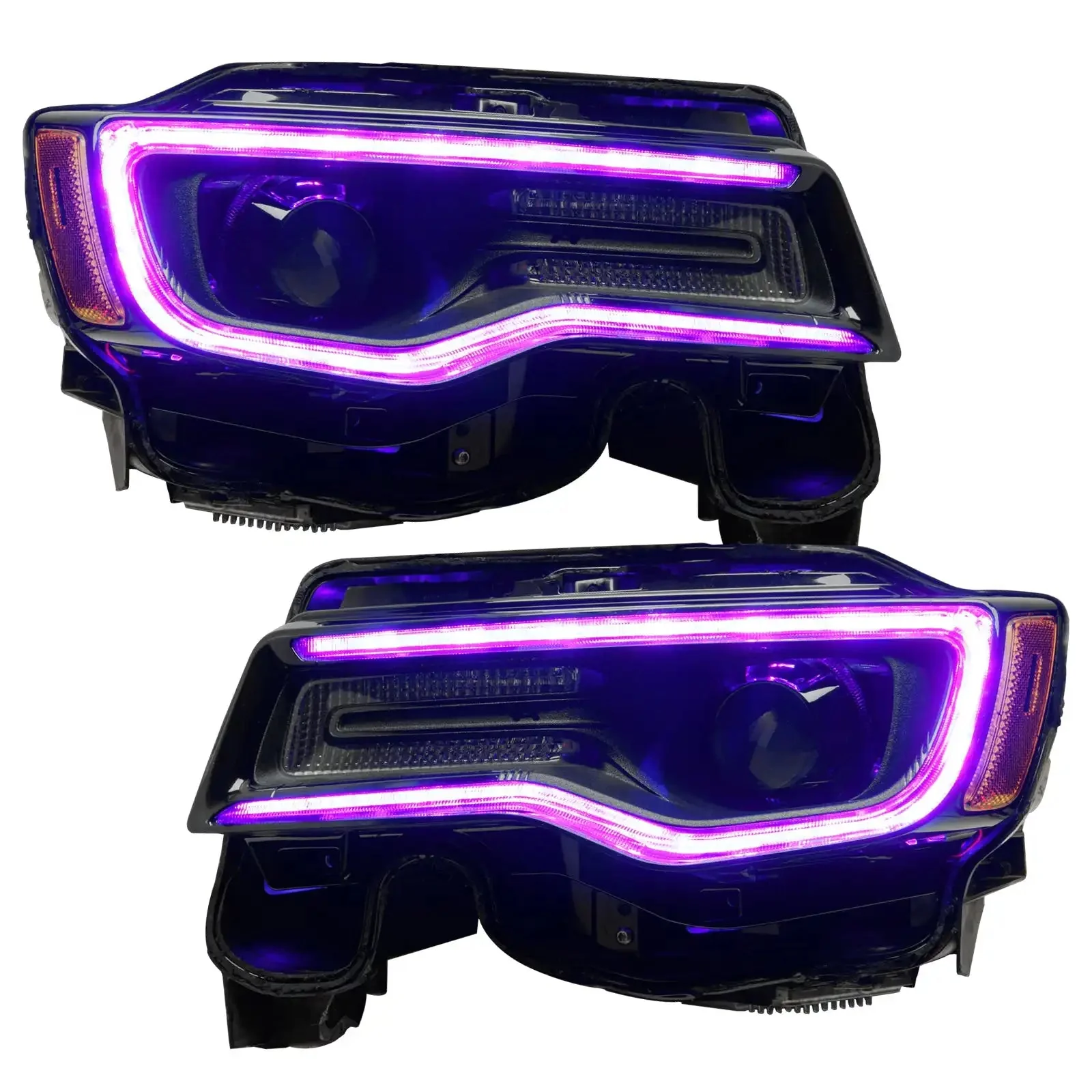 2014-2021 Jeep Grand Cherokee Dynamic ColorSHIFT Headlight DRL Upgrade Kit - Image 13