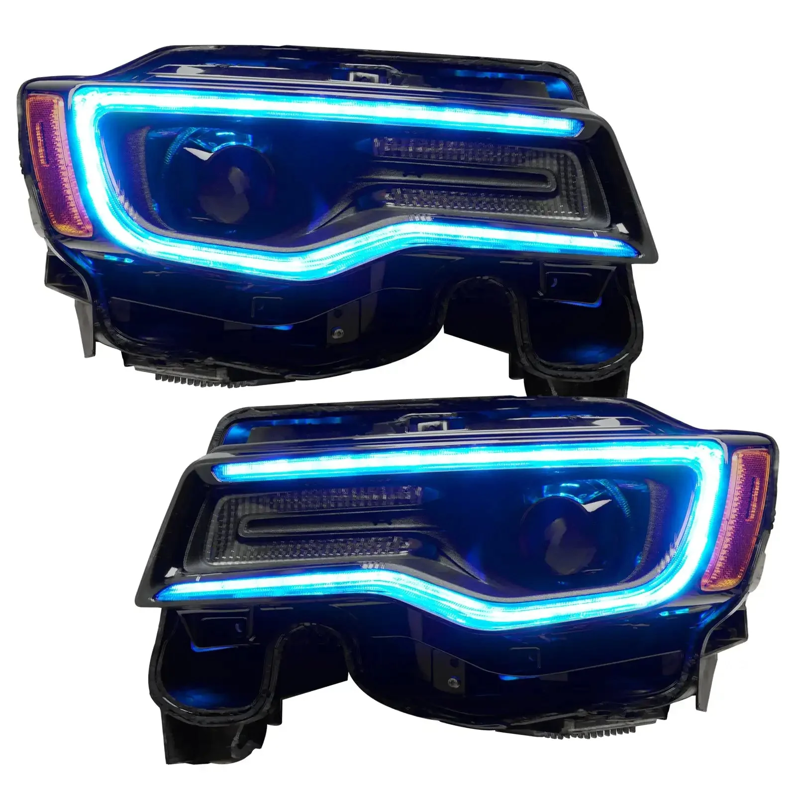 2014-2021 Jeep Grand Cherokee Dynamic ColorSHIFT Headlight DRL Upgrade Kit - Image 14