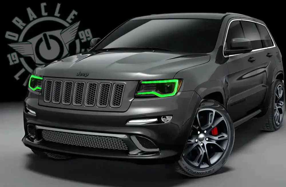 2014-2021 Jeep Grand Cherokee Dynamic ColorSHIFT Headlight DRL Upgrade Kit - Image 5