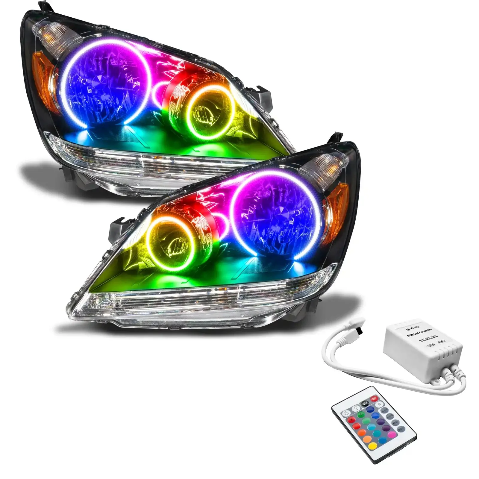 ORACLE Lighting 2005-2007 Honda Odyssey Pre-Assembled Halo Headlights - Image 8