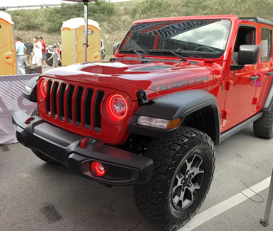 ORACLE Lighting 2020-2025 Jeep Gladiator JT LED Headlight Surface Mount Halo Kit - Image 10