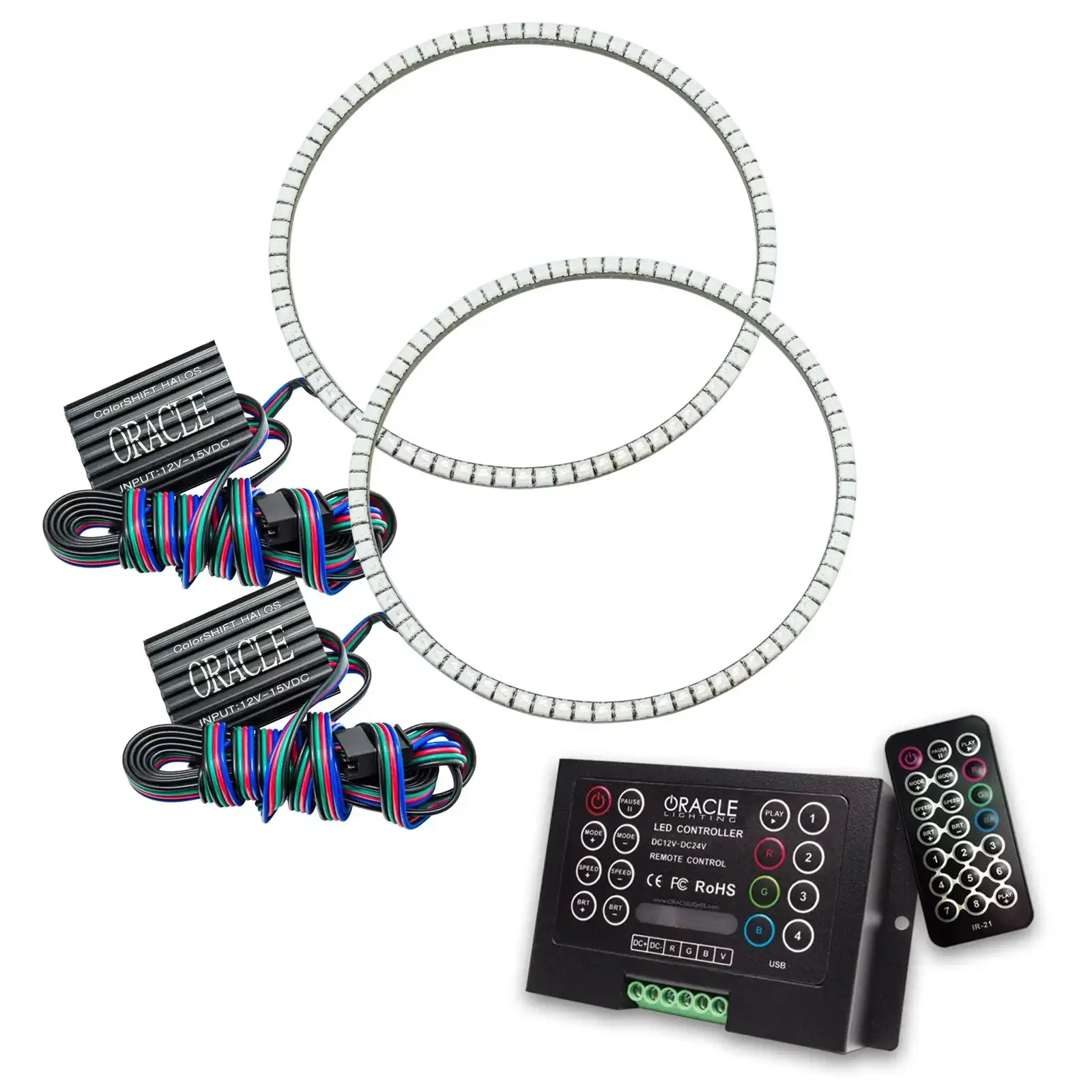 ORACLE Lighting 2020-2025 Jeep Gladiator JT LED Headlight Surface Mount Halo Kit - Image 18