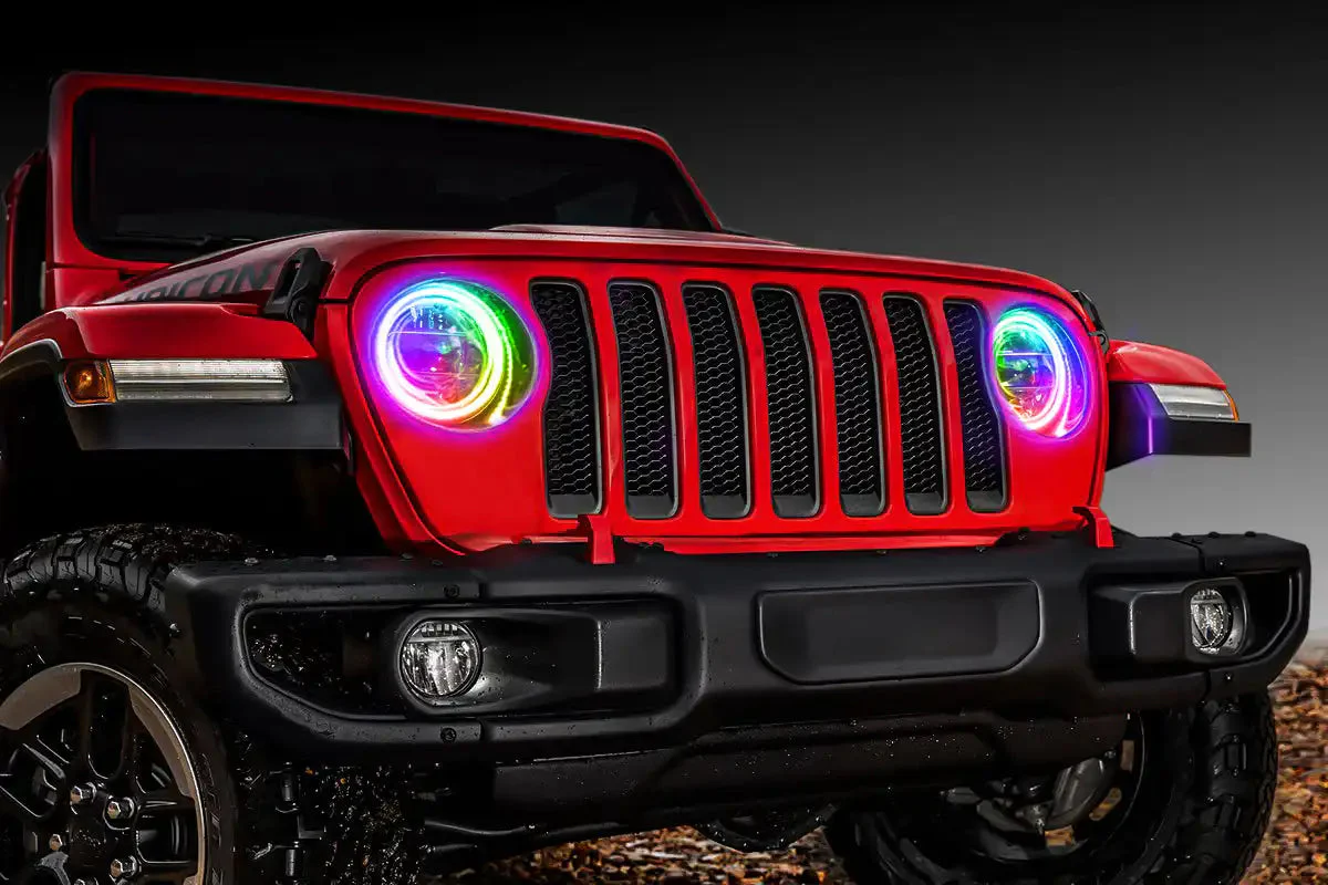 ORACLE Lighting 2020-2025 Jeep Gladiator JT LED Headlight Surface Mount Halo Kit - Image 20