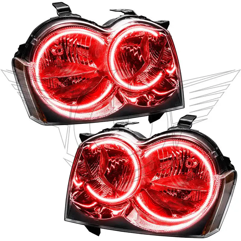 2005-2007 Jeep Grand Cherokee Pre-Assembled Headlights - Non HID - Chrome - Image 3