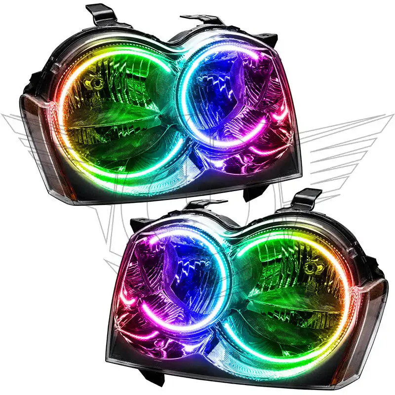 2005-2007 Jeep Grand Cherokee Pre-Assembled Headlights - Non HID - Chrome - Image 4