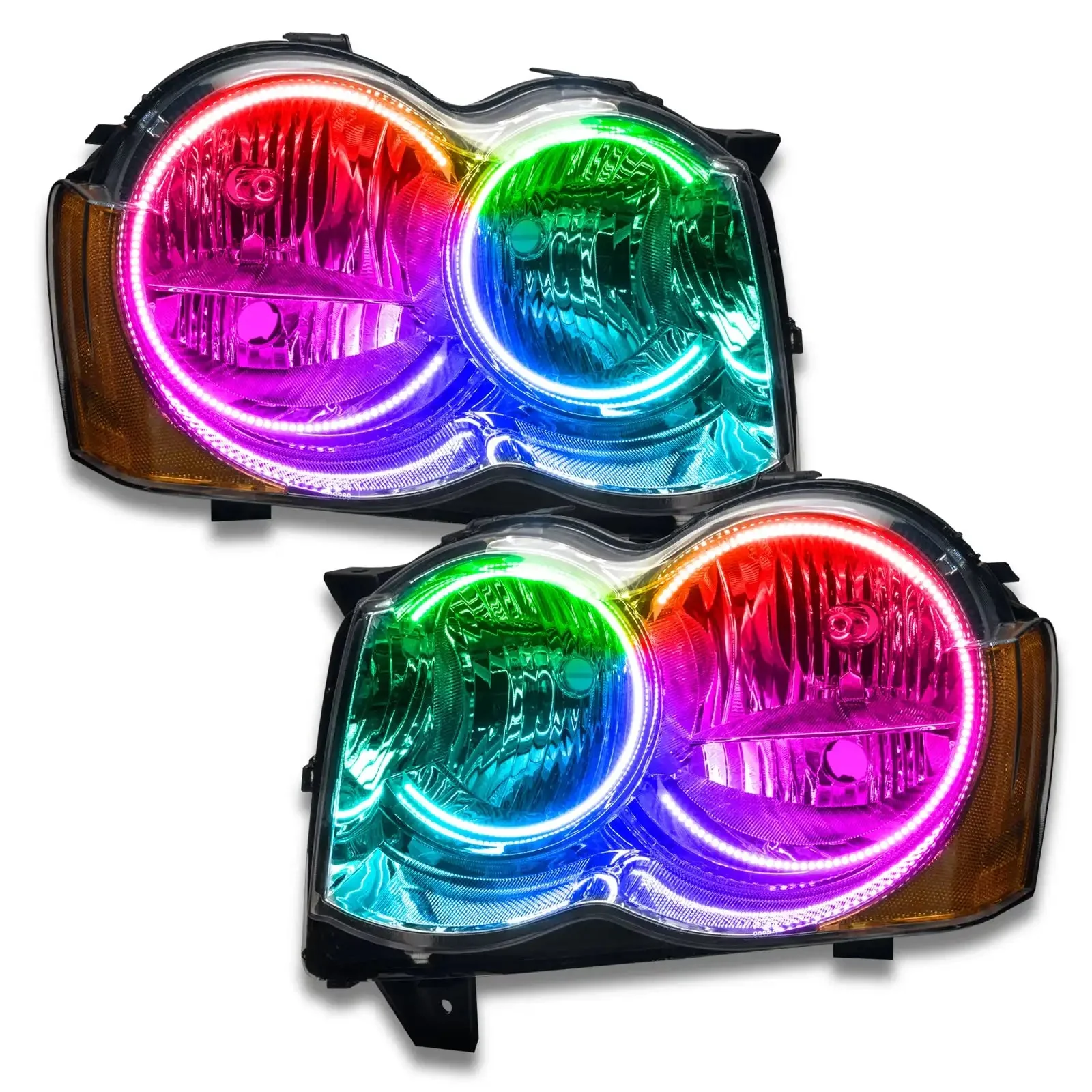 2008-2010 Jeep Grand Cherokee Pre-Assembled Headlights-Non HID - Image 7
