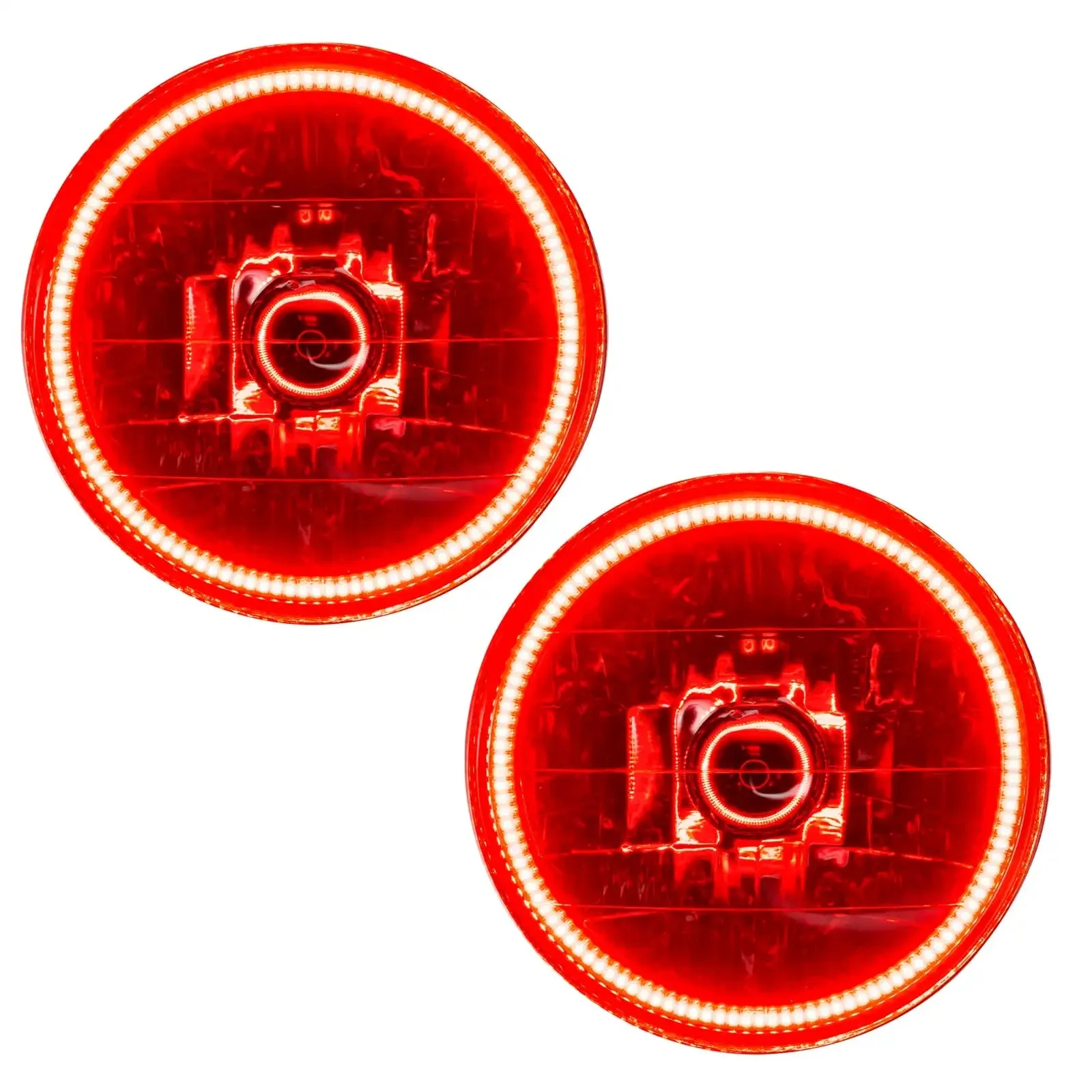 ORACLE Lighting 1997-2006 Jeep Wrangler TJ Pre-Assembled Halo Headlights - Image 4