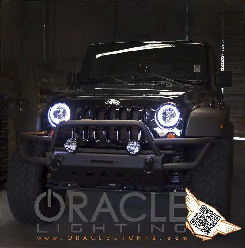 ORACLE Lighting 2007-2016 Jeep Wrangler JK Pre-Assembled Headlights - Image 7