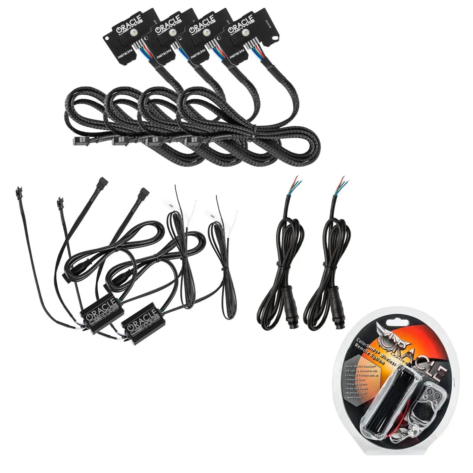 ORACLE Lighting Jeep Wrangler JL ColorSHIFT RGB+W Headlight DRL Upgrade Kit - Image 24