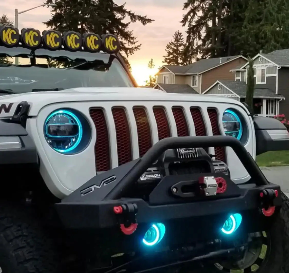 ORACLE Lighting Jeep Wrangler JL ColorSHIFT RGB+W Headlight DRL Upgrade Kit - Image 3