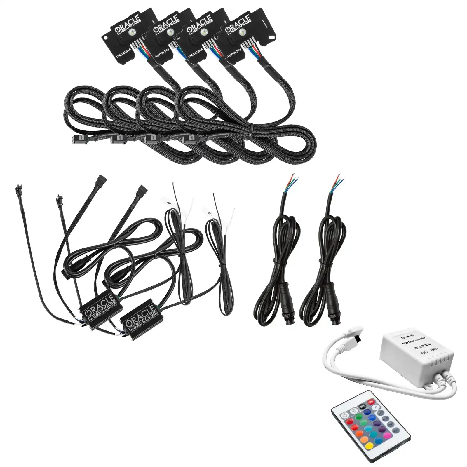 ORACLE Lighting Jeep Wrangler JL ColorSHIFT RGB+W Headlight DRL Upgrade Kit - Image 34