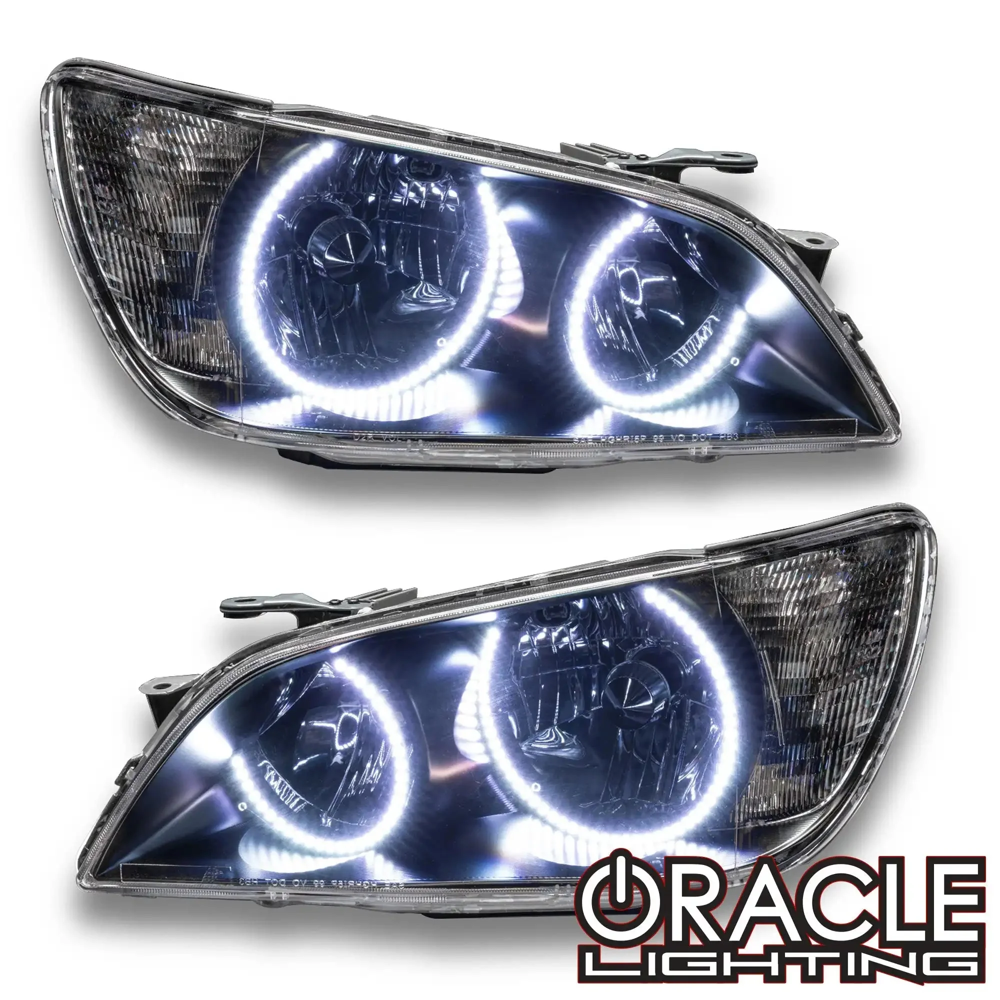 ORACLE Lighting 2001-2005 Lexus IS300 Pre-Assembled Halo Headlights-HID-Black Housing