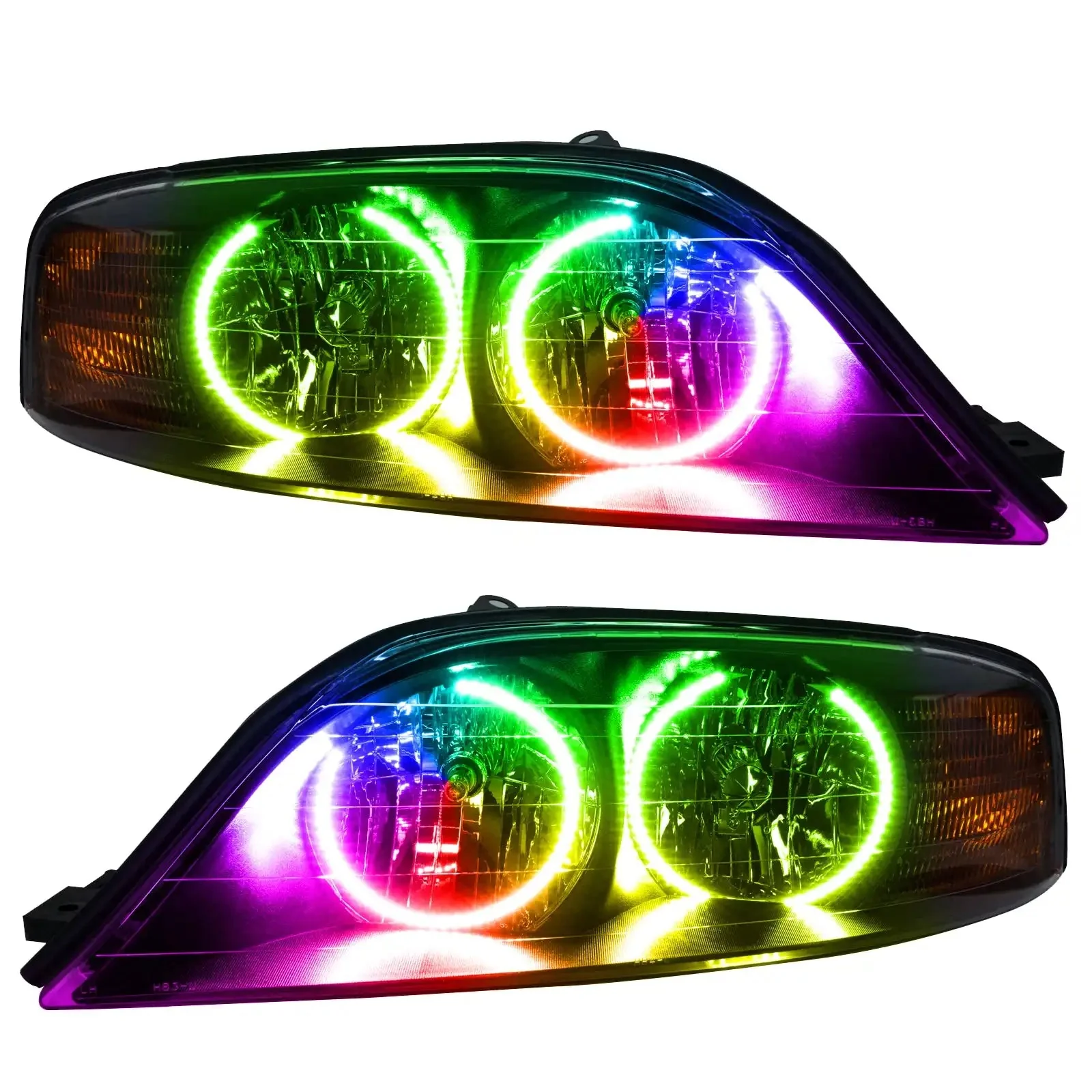ORACLE Lighting 2000-2002 Lincoln LS Pre-Assembled Halo Headlights - Image 4