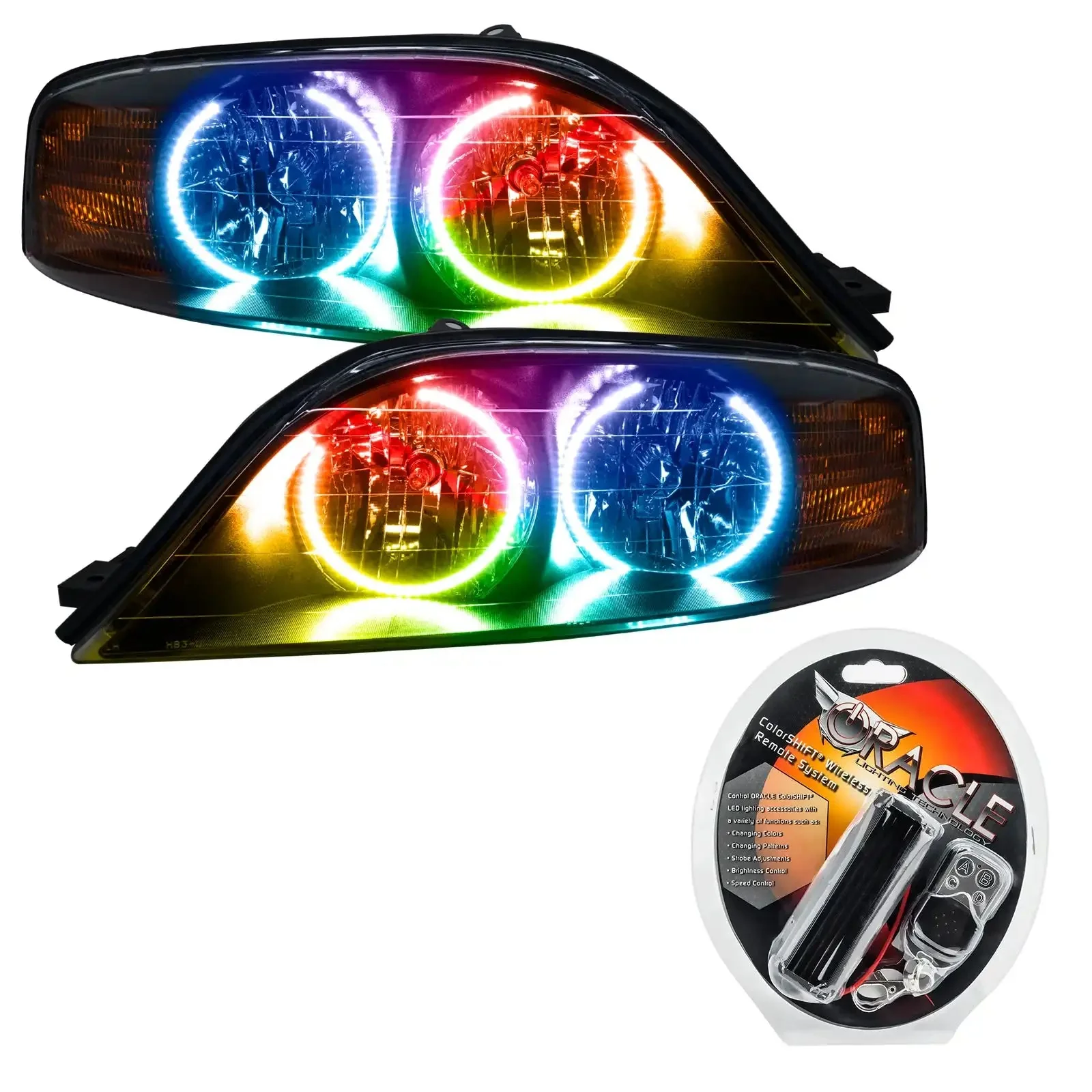 ORACLE Lighting 2000-2002 Lincoln LS Pre-Assembled Halo Headlights - Image 6