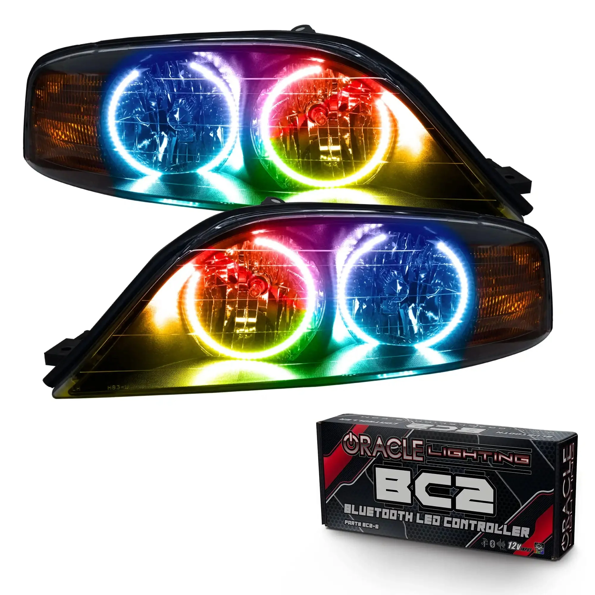 ORACLE Lighting 2000-2002 Lincoln LS Pre-Assembled Halo Headlights - Image 8
