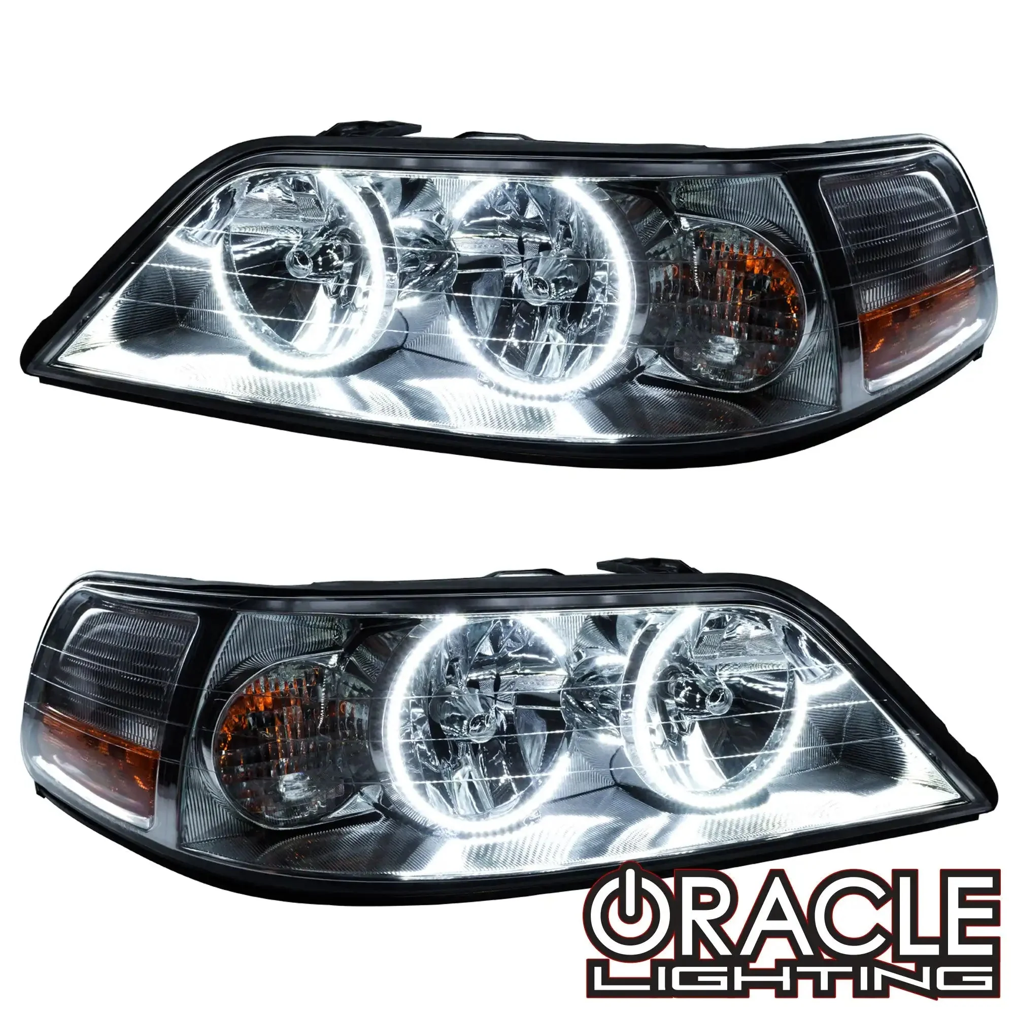 ORACLE Lighting 2005-2011 Lincoln Town Car Pre-Assembled Halo Headlights - Non HID