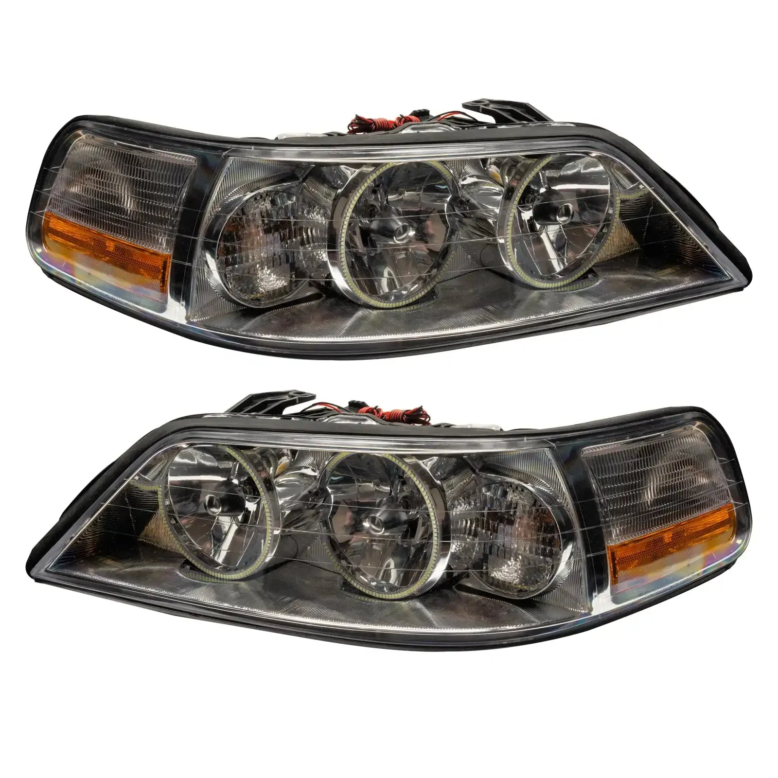 ORACLE Lighting 2005-2011 Lincoln Town Car Pre-Assembled Halo Headlights - Non HID - Image 2