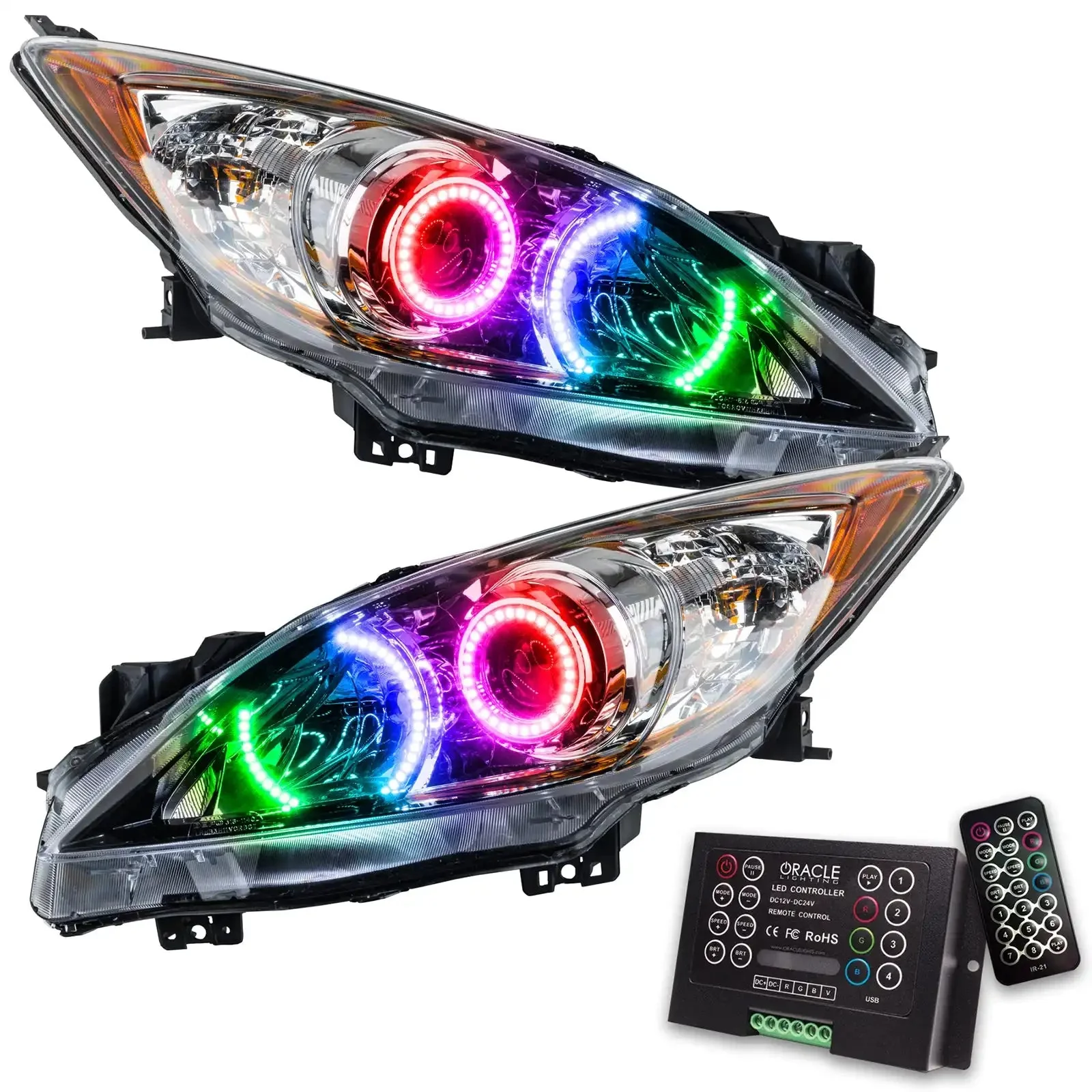 ORACLE Lighting 2010-2013 Mazda 3 Pre-Assembled Headlights - Halogen - Image 8