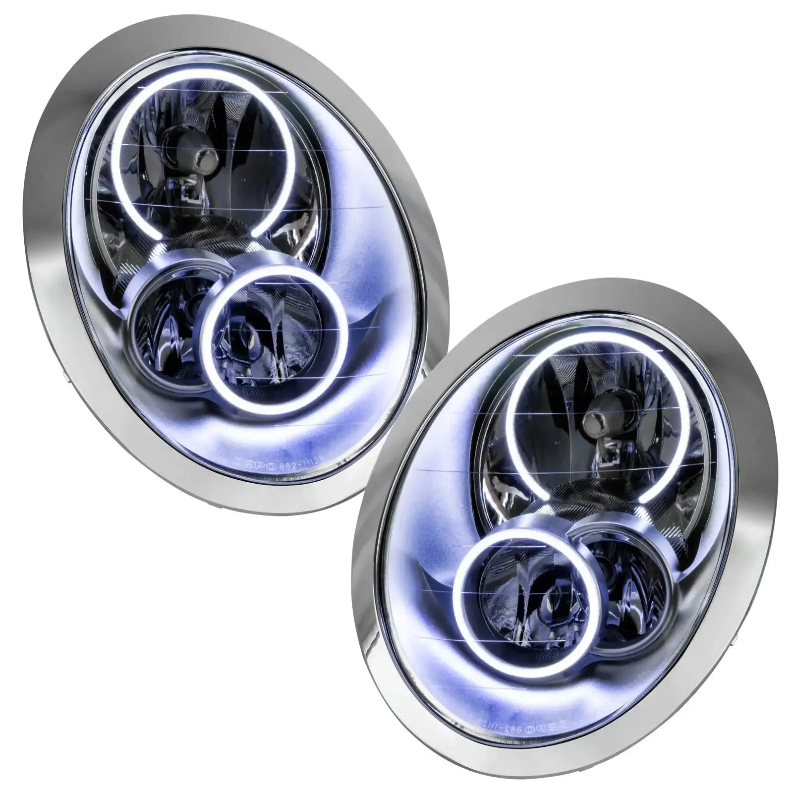 ORACLE Lighting 2005-2008 Mini Cooper/S Pre-Assembled Halo Headlights - Image 5