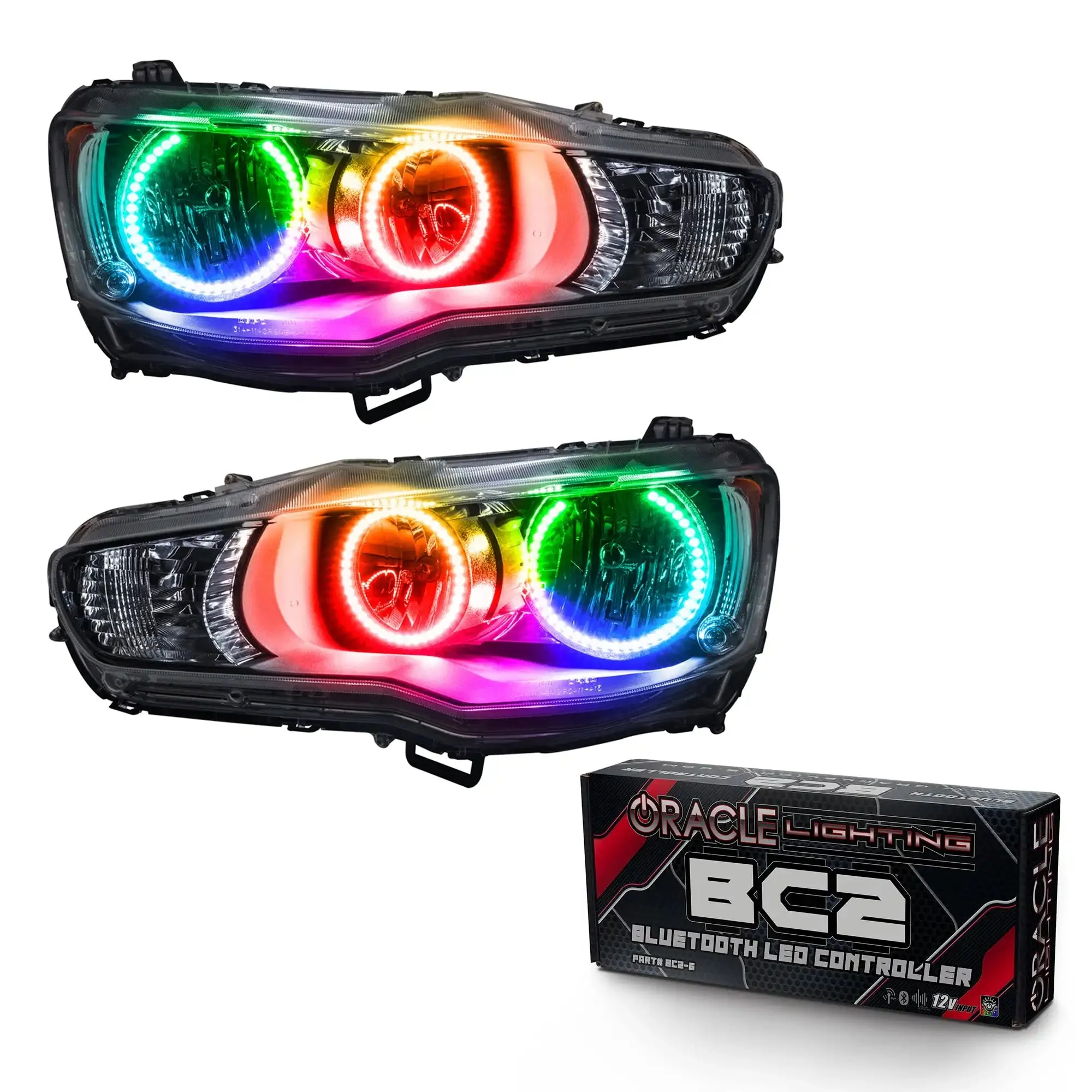 ORACLE Lighting 2008-2017 Mitsubishi Lancer Pre-Assembled Halo Headlights - Image 14