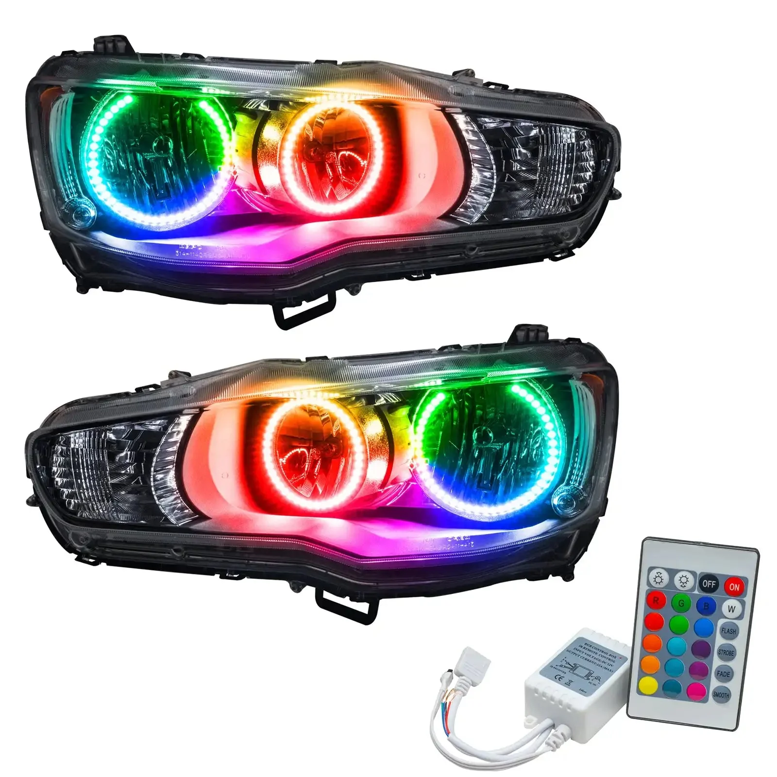 ORACLE Lighting 2008-2017 Mitsubishi Lancer Pre-Assembled Halo Headlights - Image 8