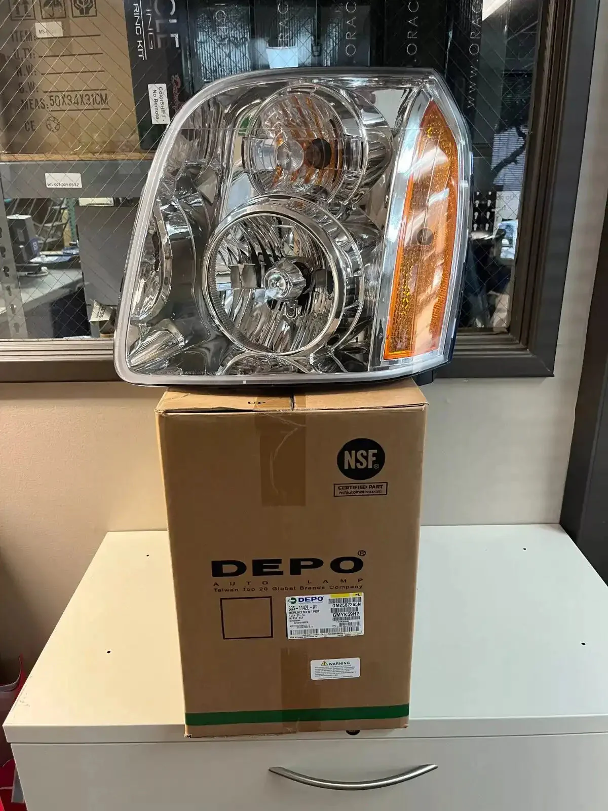 NEW DEPO 2007-2014 GMC Yukon Head Light Driver Side - 335-1142L-AF