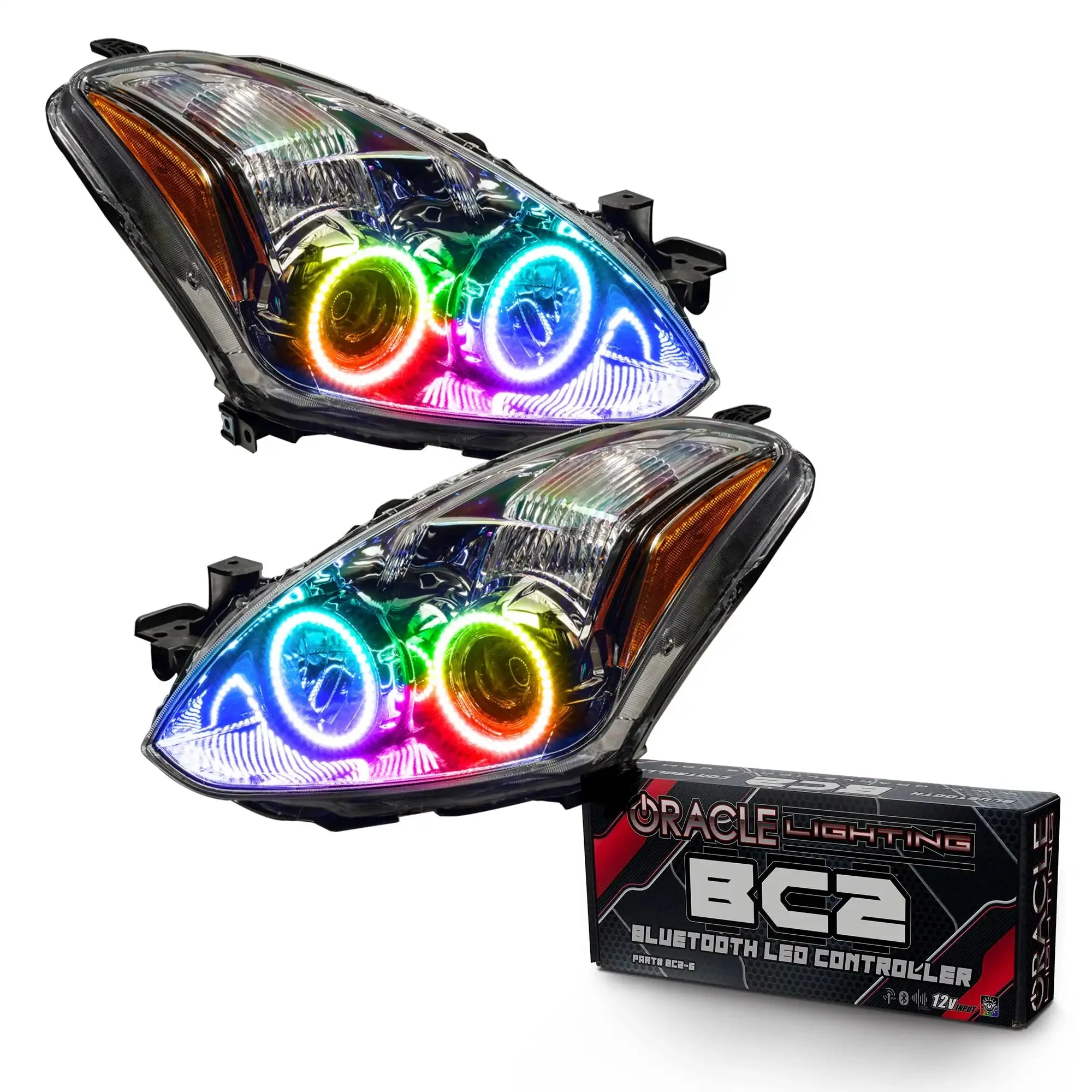 ORACLE Lighting 2010-2012 Nissan Altima Coupe Pre-Assembled Halo Headlights - Image 10