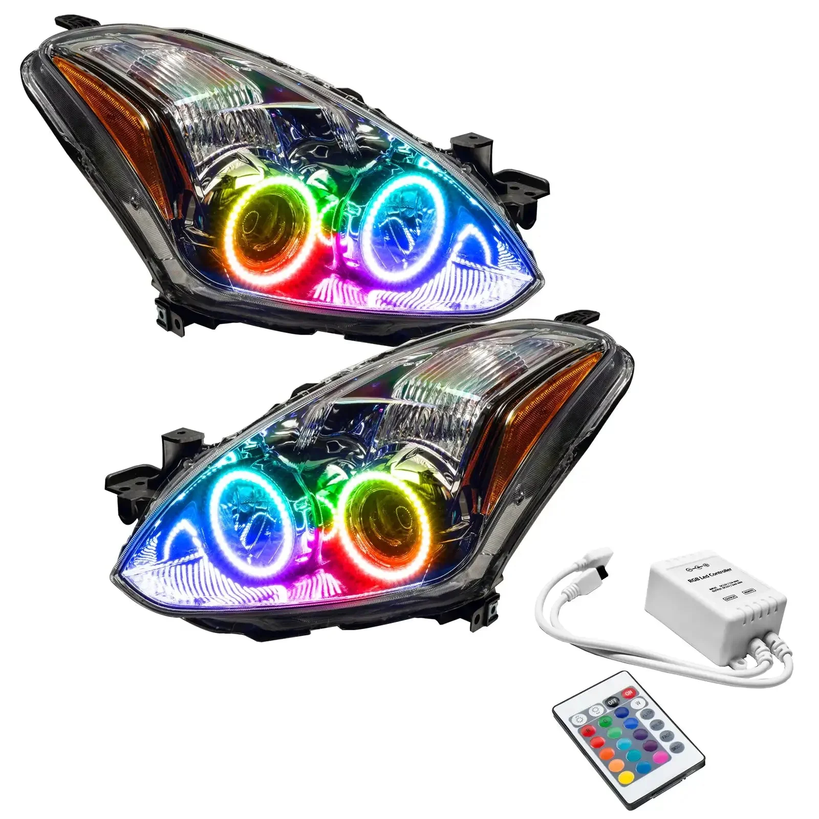 ORACLE Lighting 2010-2012 Nissan Altima Coupe Pre-Assembled Halo Headlights - Image 7