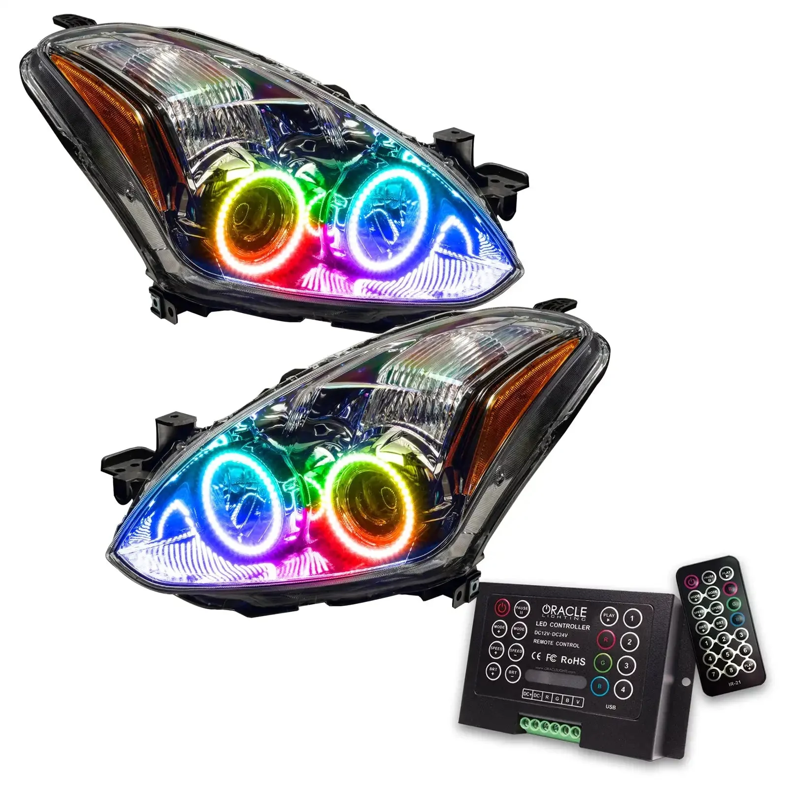 ORACLE Lighting 2010-2012 Nissan Altima Coupe Pre-Assembled Halo Headlights - Image 9
