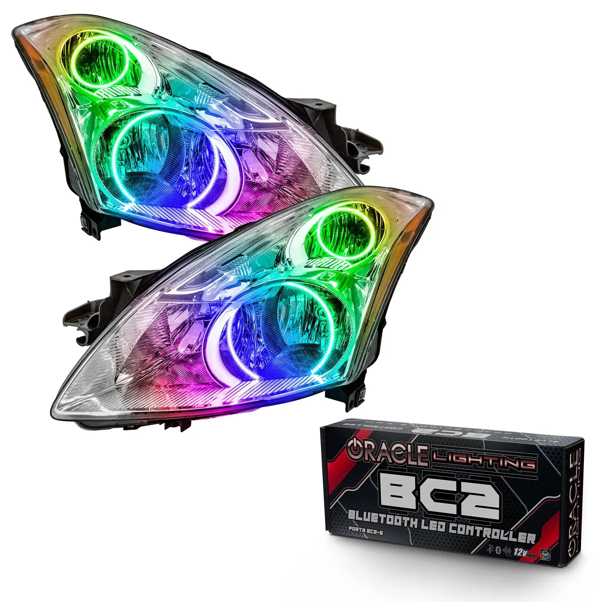 ORACLE Lighting 2010-2012 Nissan Altima Sedan Pre-Assembled LED Halo Headlights - Image 8