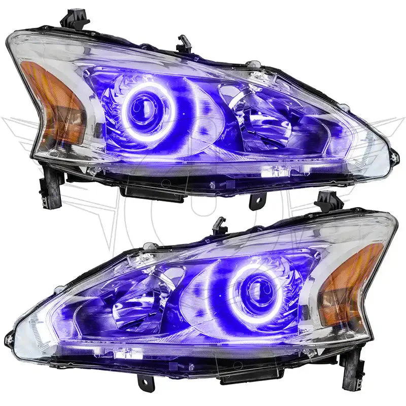 ORACLE Lighting 2013-2015 Nissan Altima Sedan Pre-Assembled Halo Headlights - (Halogen) - Image 10