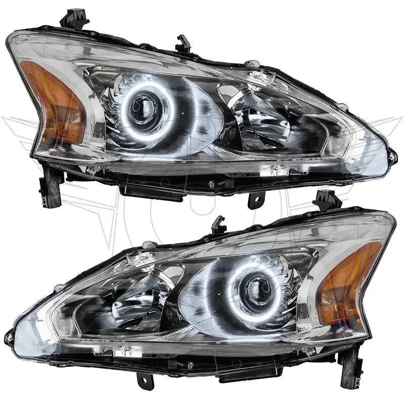 ORACLE Lighting 2013-2015 Nissan Altima Sedan Pre-Assembled Halo Headlights - (Halogen) - Image 6
