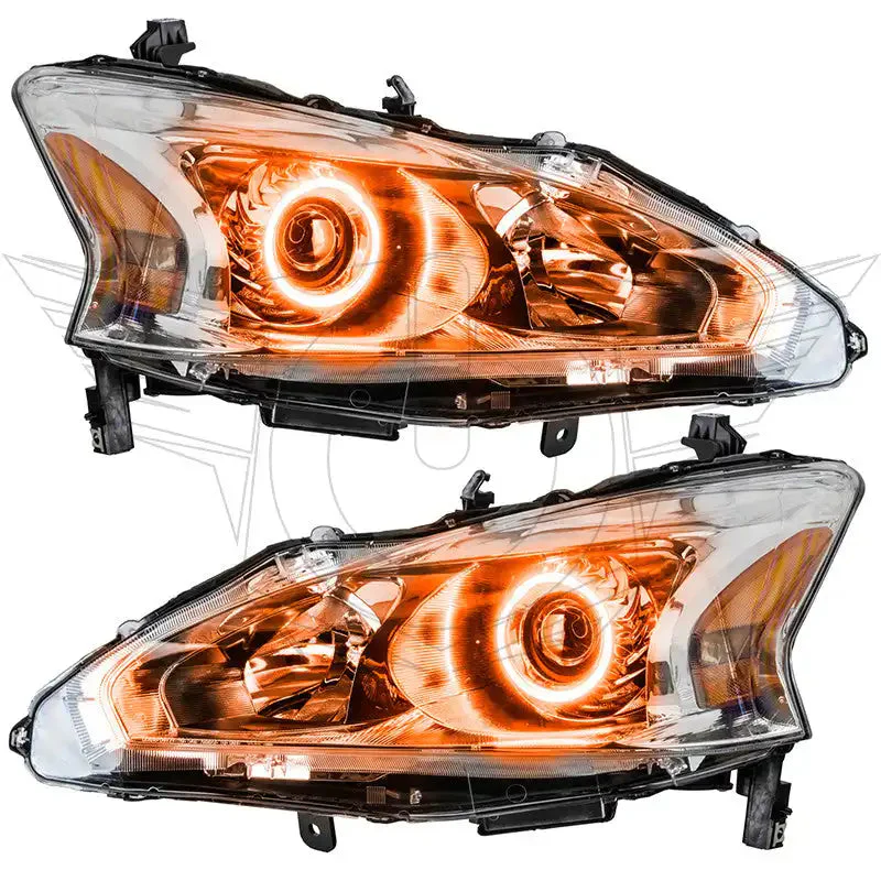 ORACLE Lighting 2013-2015 Nissan Altima Sedan Pre-Assembled Halo Headlights - (Halogen) - Image 9