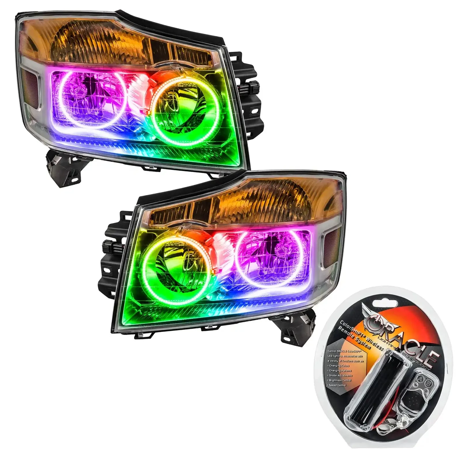 ORACLE Lighting 2008-2015 Nissan Armada Pre-Assembled Halo Headlights - Image 10