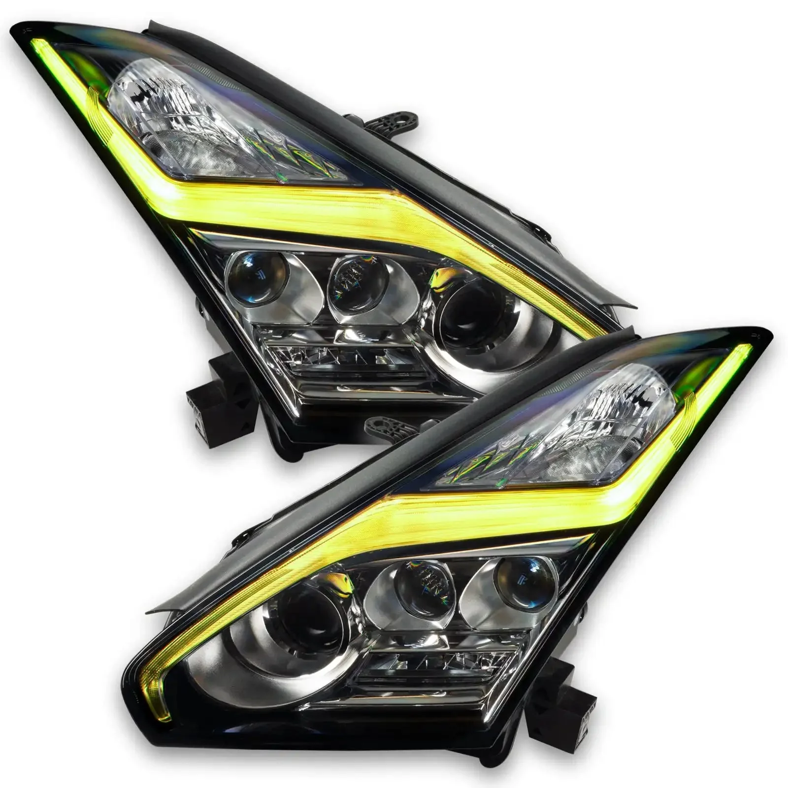 ORACLE Lighting 2015-2024 Nissan GT-R ColorSHIFT "Lightning Bolt" RGB+W Headlight DRL Upgrade Kit - Image 13