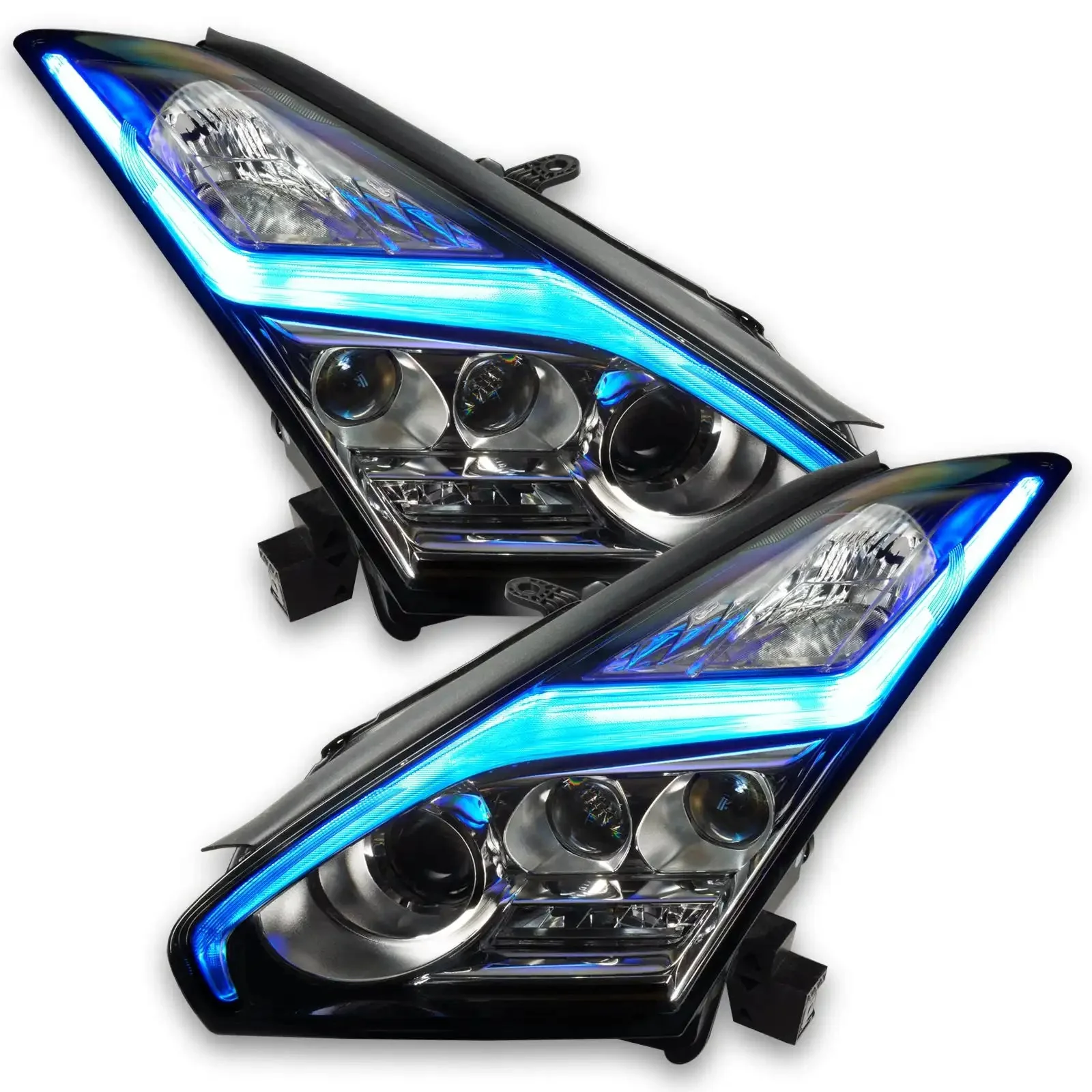 ORACLE Lighting 2015-2024 Nissan GT-R ColorSHIFT "Lightning Bolt" RGB+W Headlight DRL Upgrade Kit - Image 16