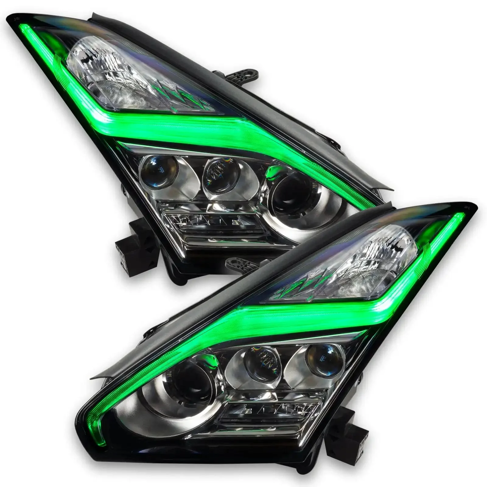 ORACLE Lighting 2015-2024 Nissan GT-R ColorSHIFT "Lightning Bolt" RGB+W Headlight DRL Upgrade Kit - Image 29