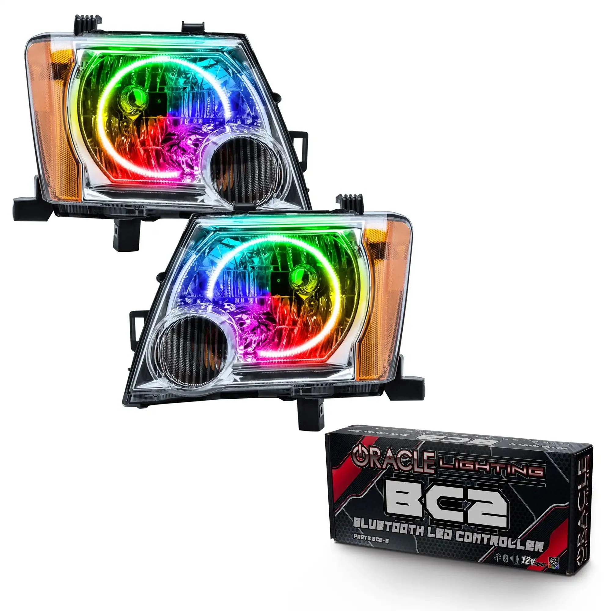 ORACLE Lighting 2005-2014 Nissan Xterra Pre-Assembled LED Halo Headlights - Image 12