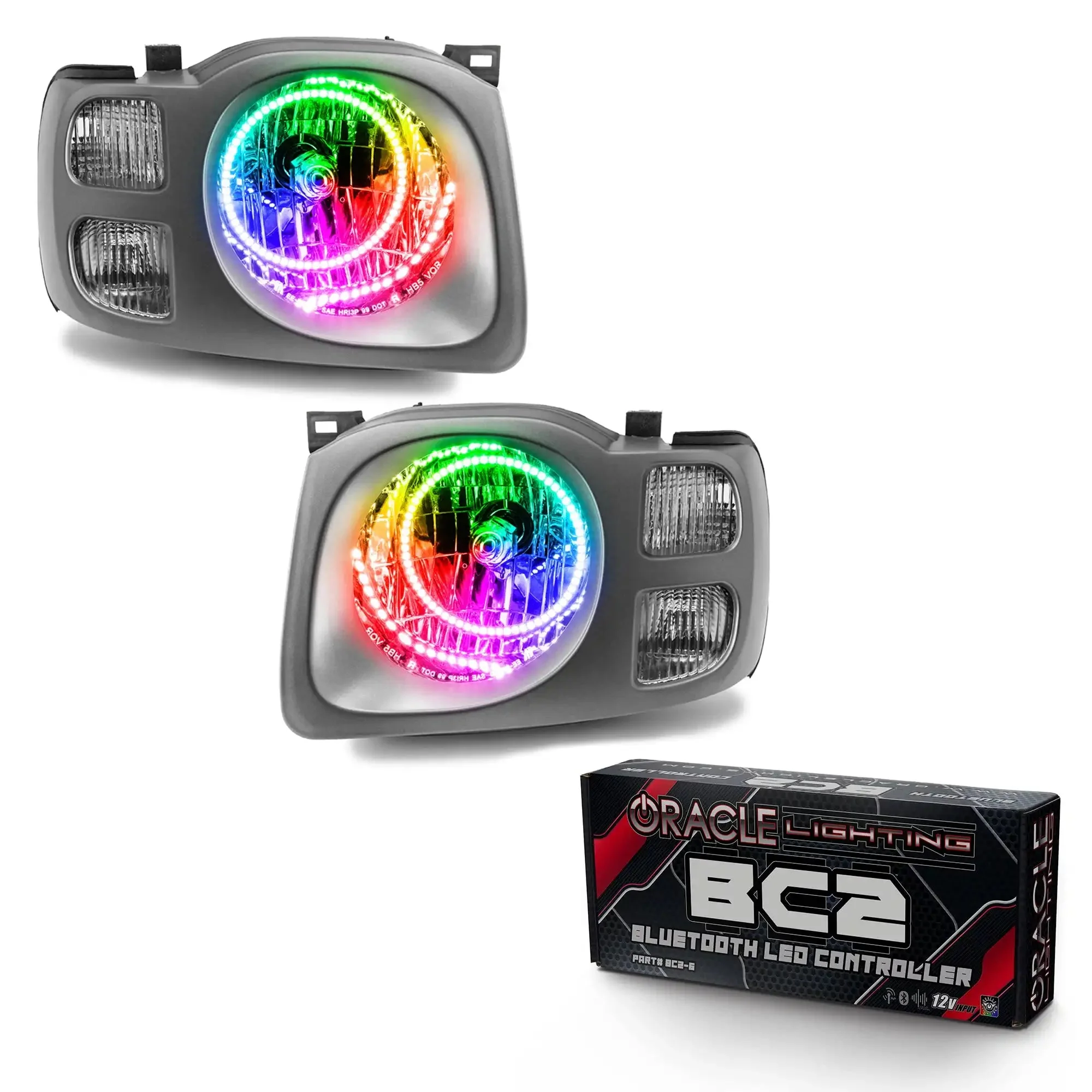 ORACLE Lighting 2002-2004 Nissan Xterra SE Pre-Assembled Halo Headlights - Image 12