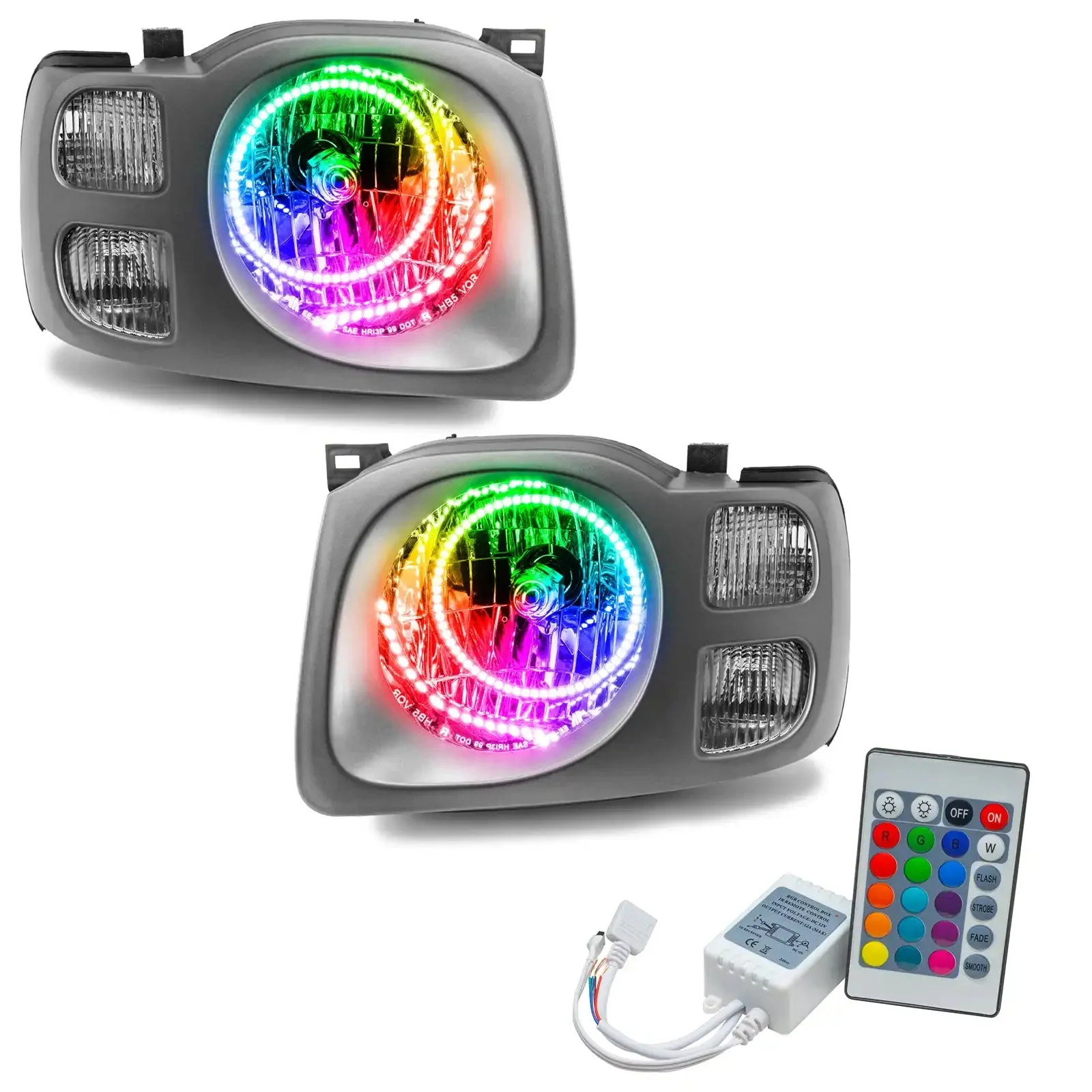 ORACLE Lighting 2002-2004 Nissan Xterra SE Pre-Assembled Halo Headlights - Image 9